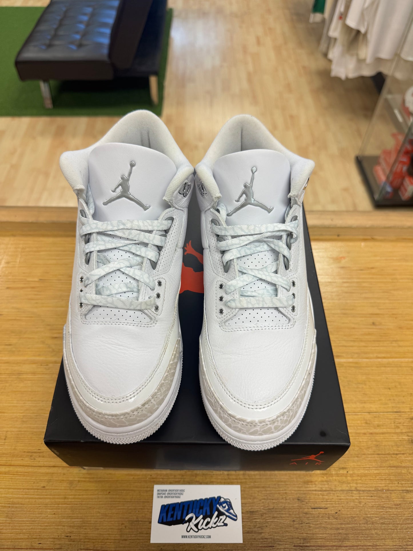 Jordan 3 Retro “Pure Money” 2025 (Sz 8.5)