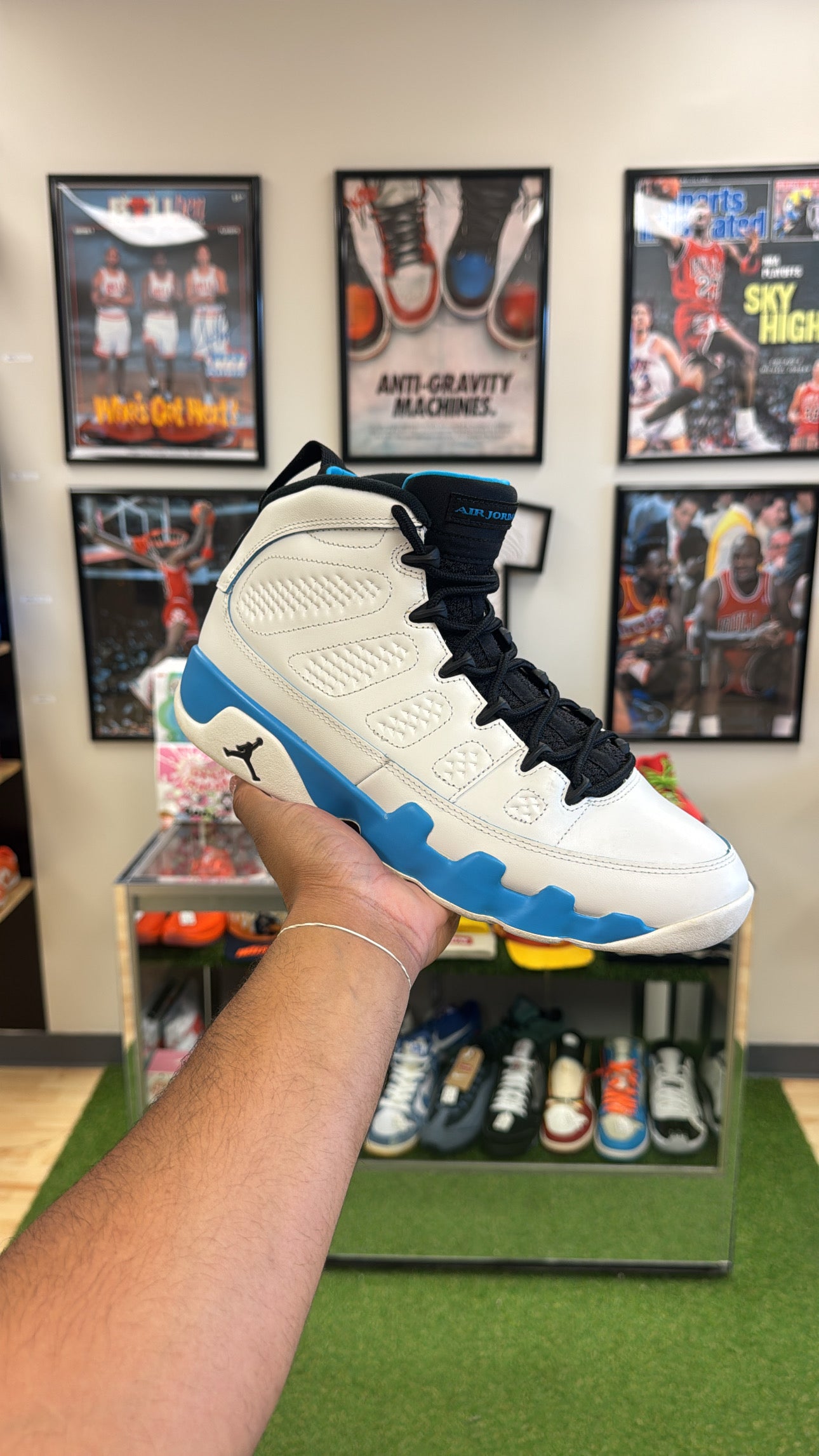 Jordan 9 Retro “Powder Blue” (Sz 10.5)