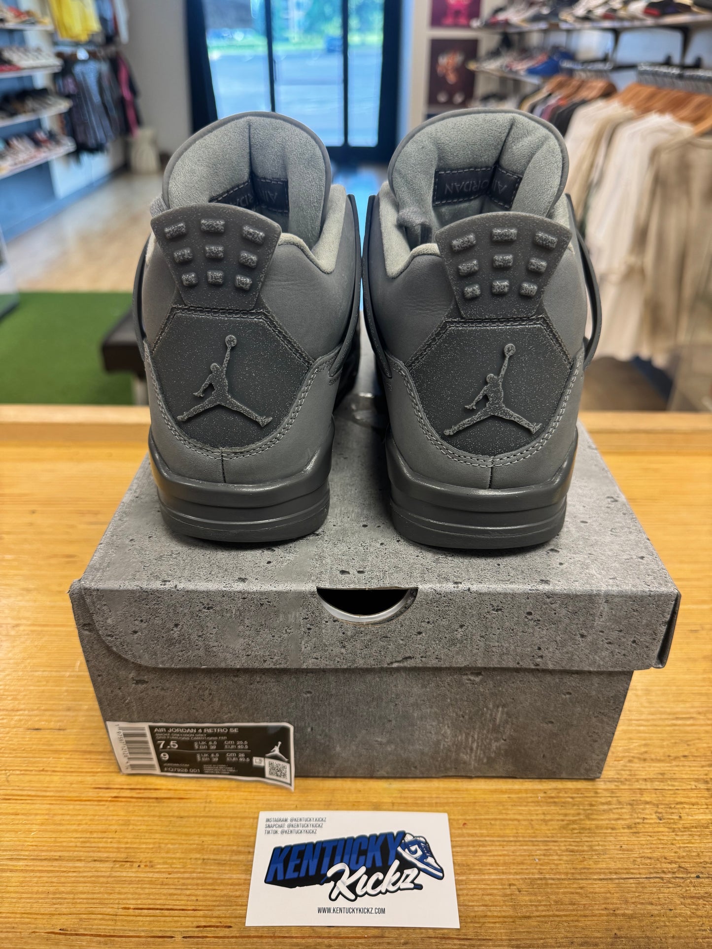 Jordan 4 Retro “Wet Cement” (Sz 7.5)
