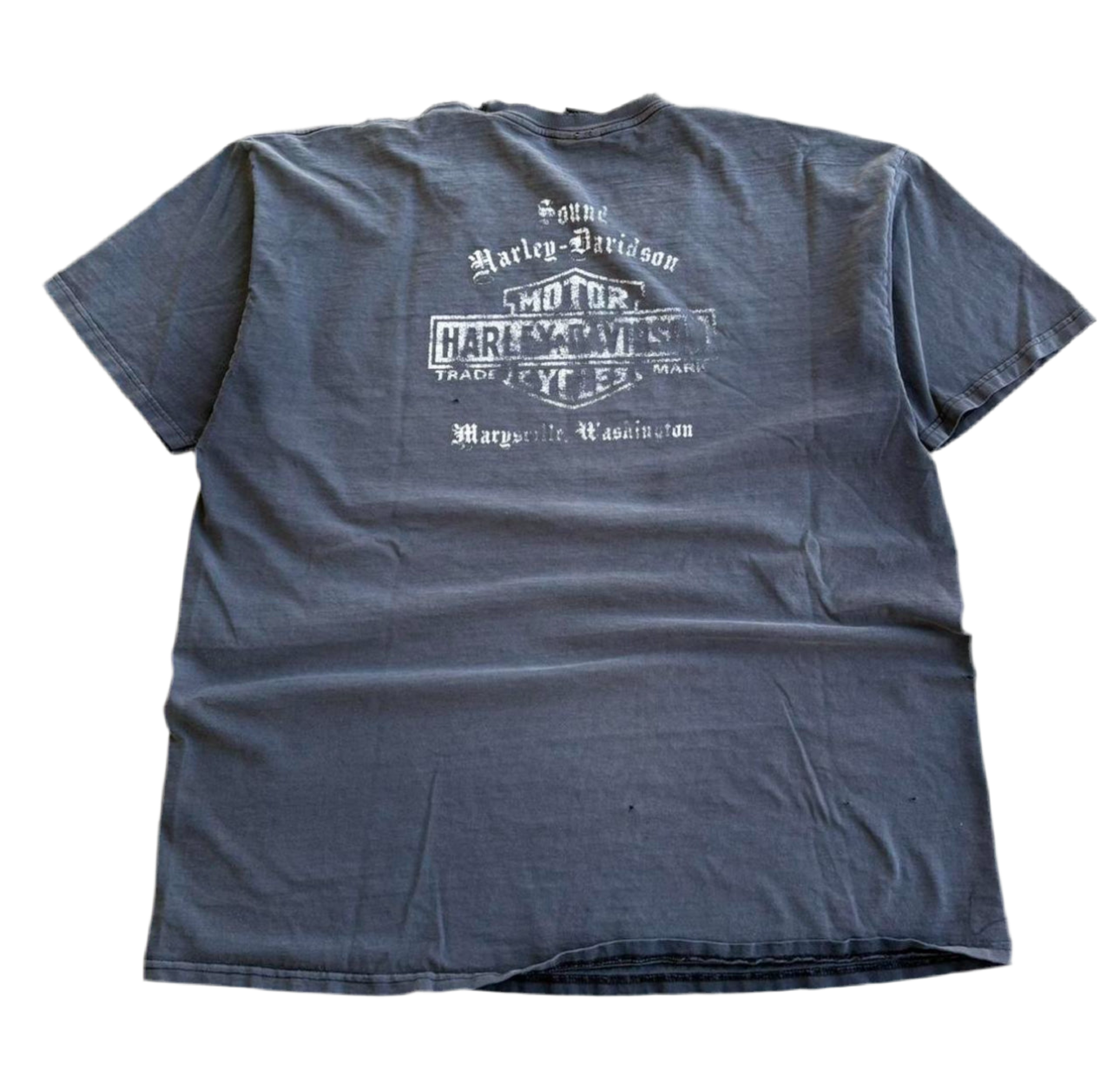“Vintage” 1990’s/00s Harley Davidson Heavily Sun Faded and Distressed Tee