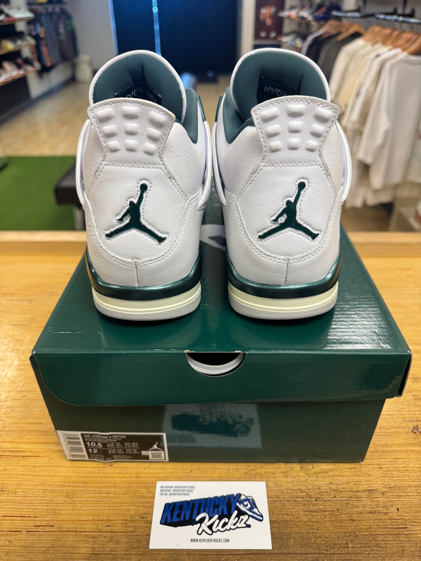 Jordan 4 Retro “Oxidized Green” (Sz 10.5)