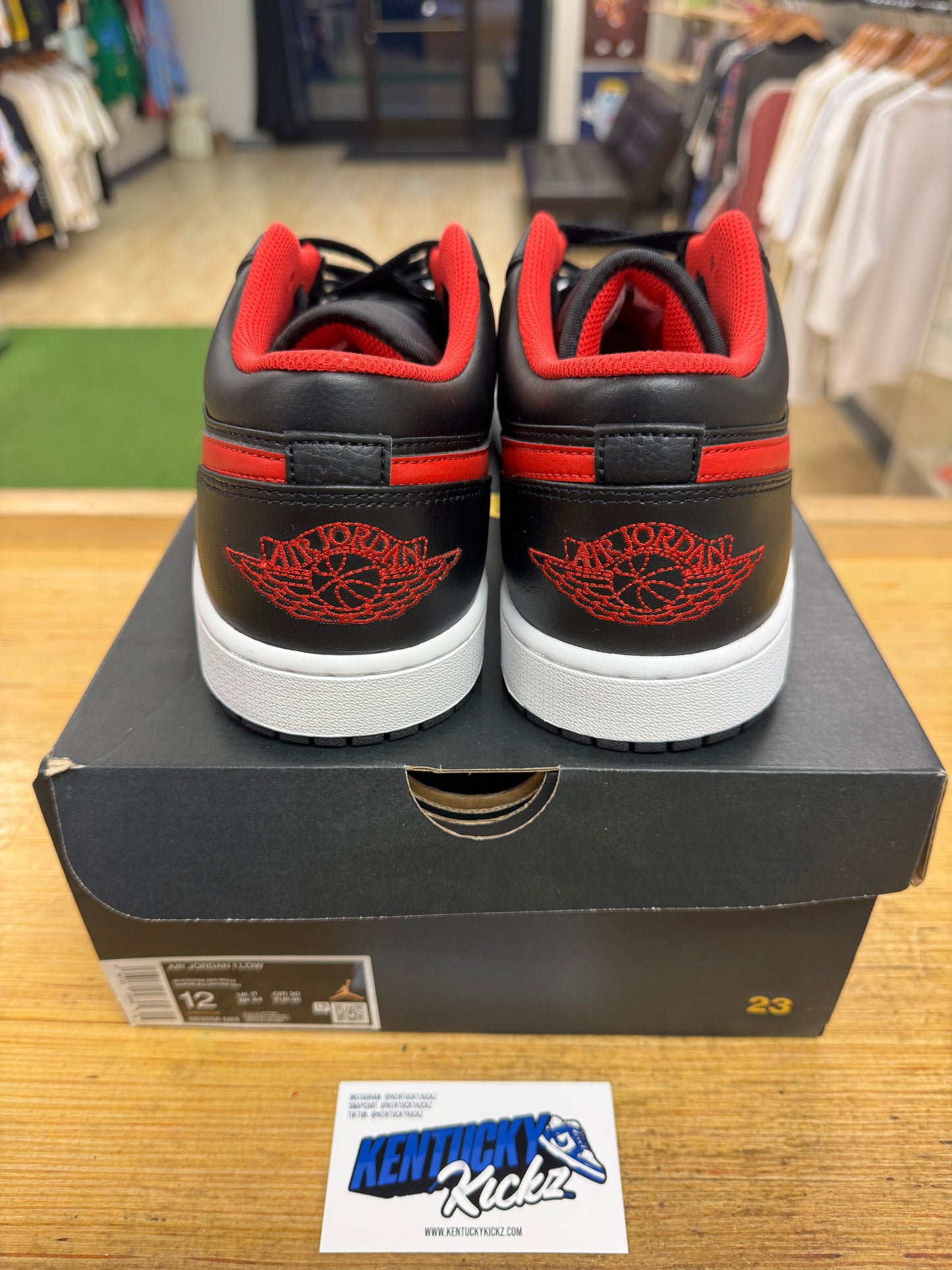 Jordan 1 Low “White Toe” (Sz 12)