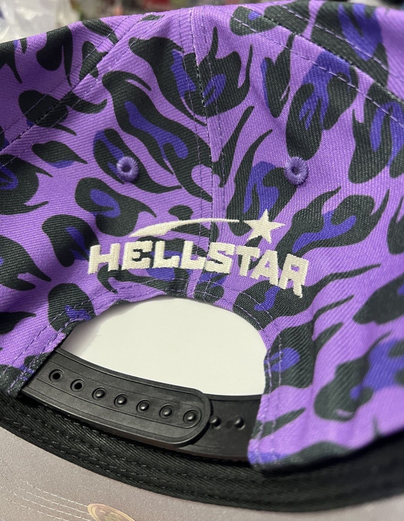 HELLSTAR Cheetah Print Hat Snapback “Purple”