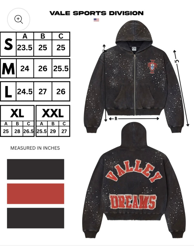 “VALE” PLUTO CLUSTERED ZIP UP (Black)