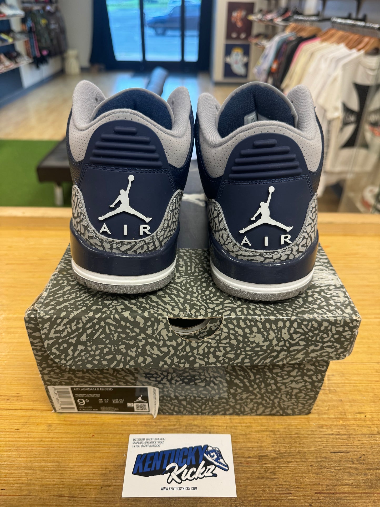 Jordan 3 Retro “Georgetown” (Sz 9.5)