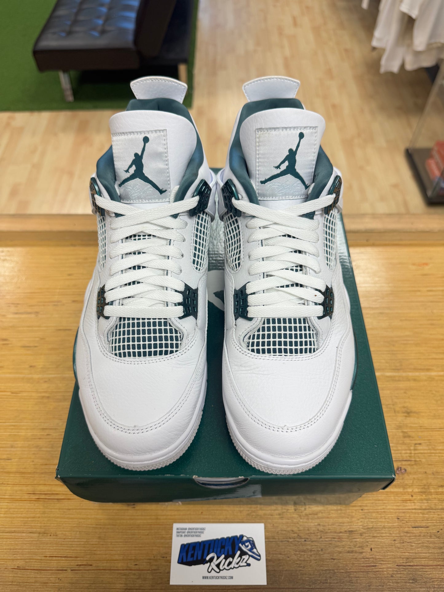 Jordan 4 Retro “Oxidized Green” (Sz 10.5)