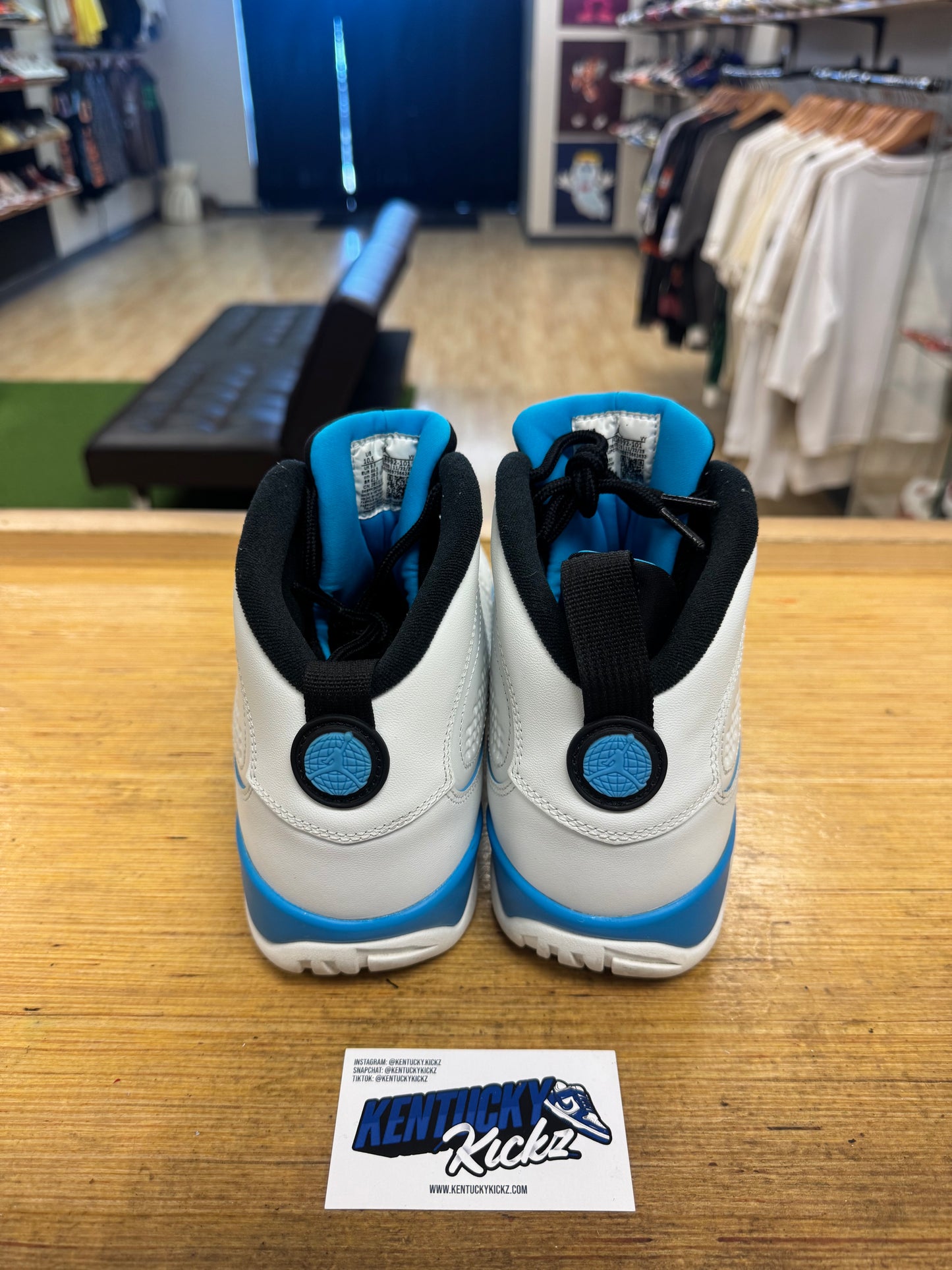 Jordan 9 Retro “Powder Blue” (Sz 10.5)