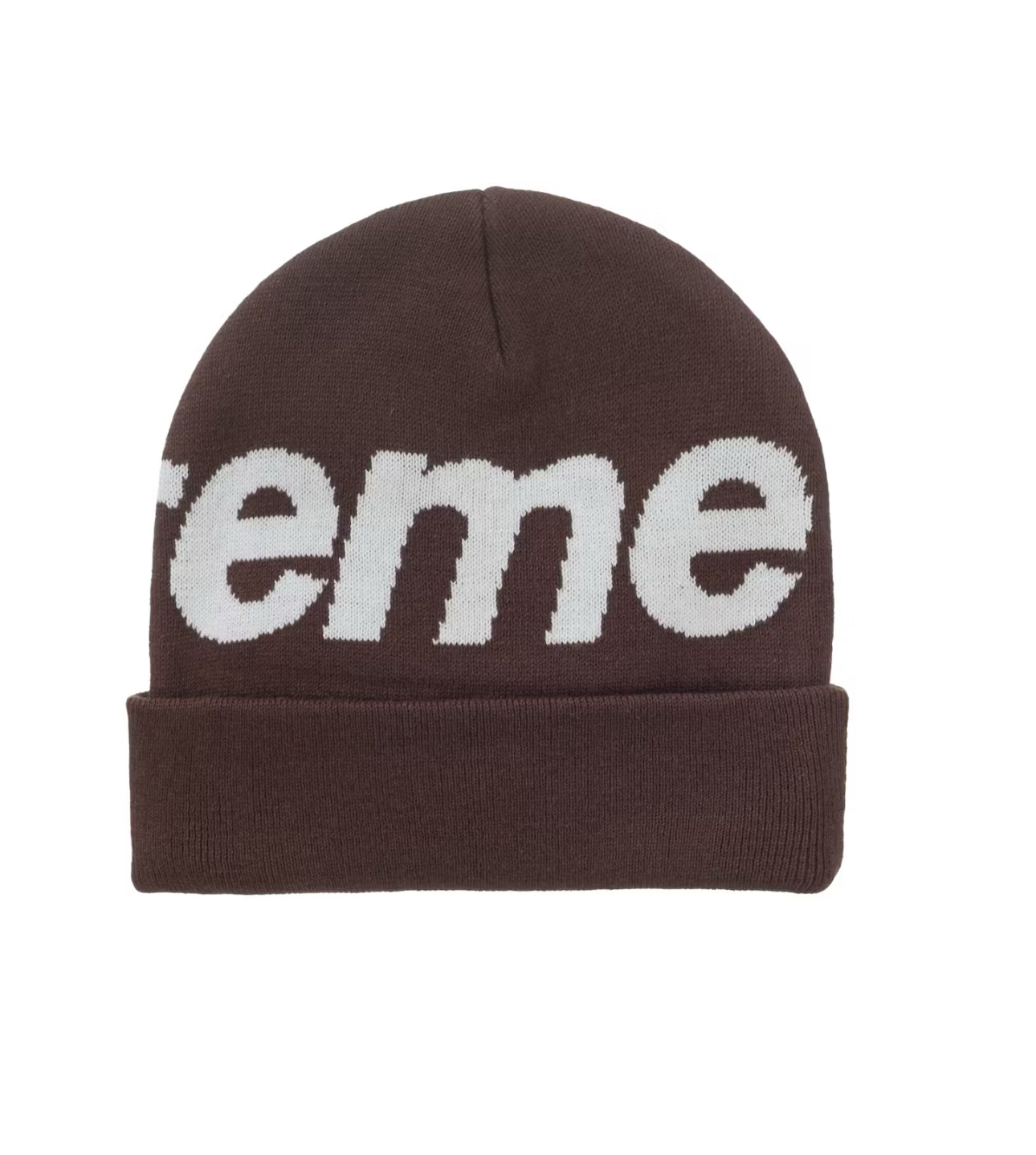 Supreme Big Logo Beanie “FW25” (Brown)