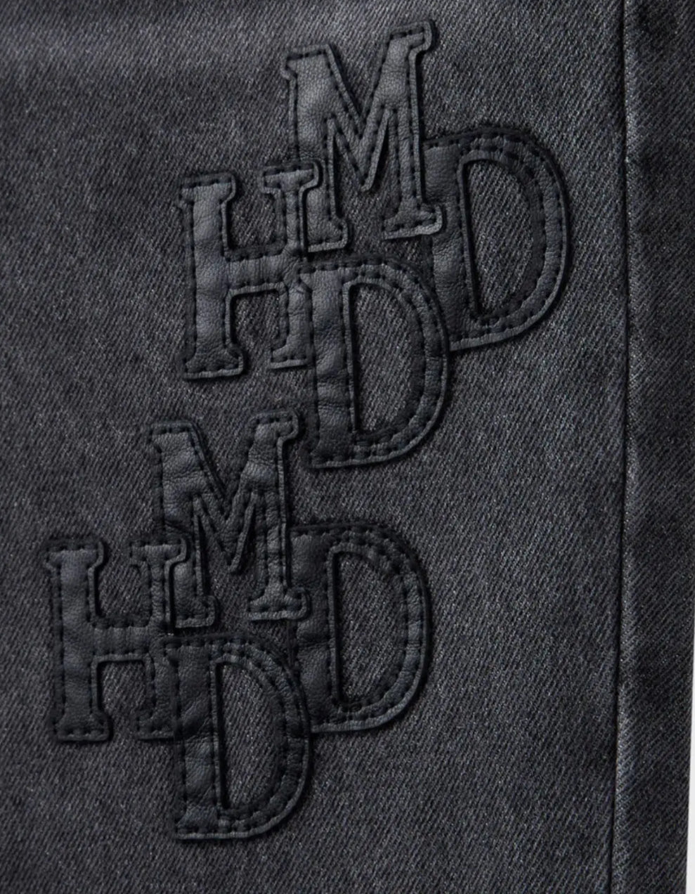 “HMDD” BLACK PATCH PANT