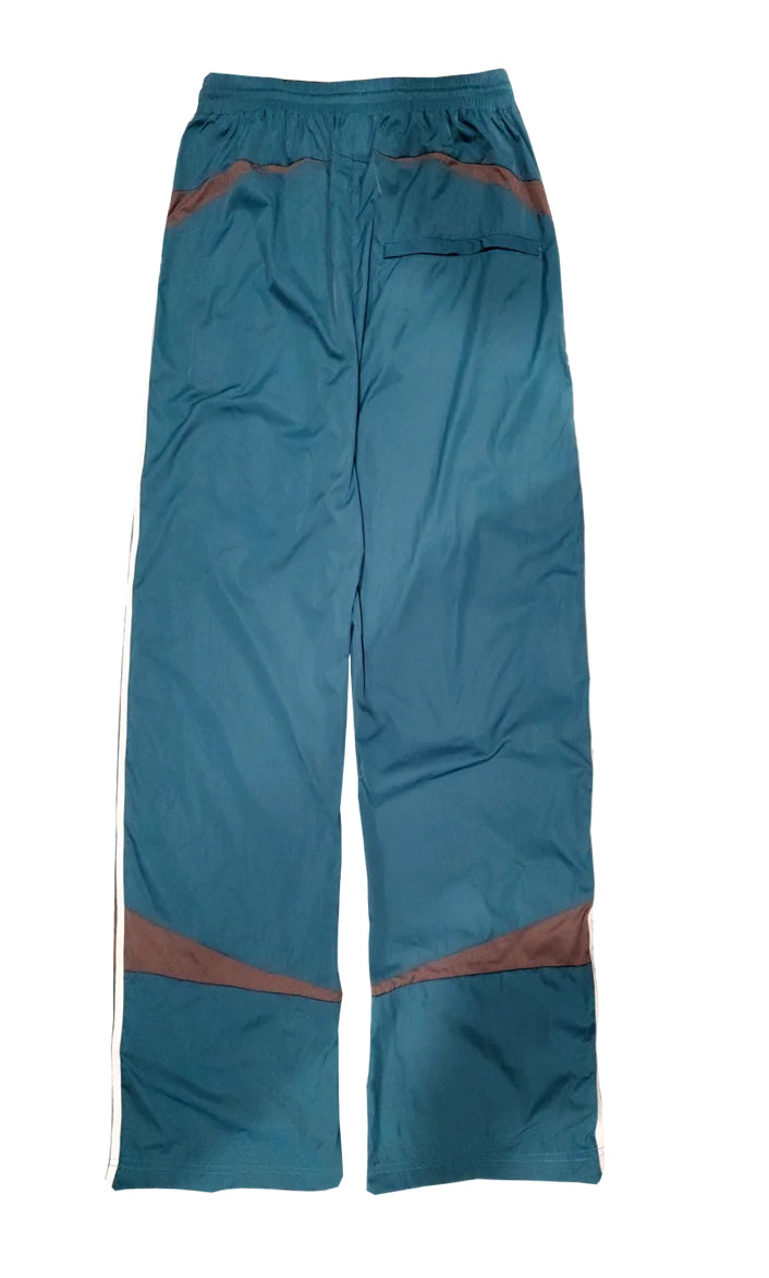 “Pasteque” 5-STRIPE NYLON TWILL TRACK PANTS (Turquoise)