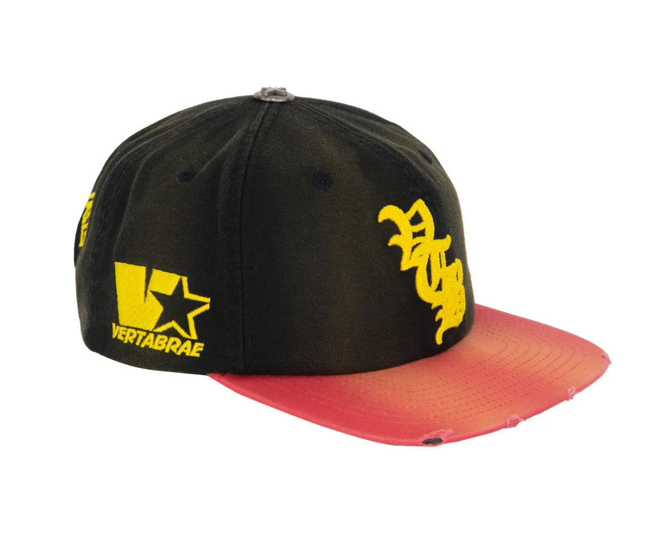 “Vertabrae” BLACK AND GOLD SNAPBACK