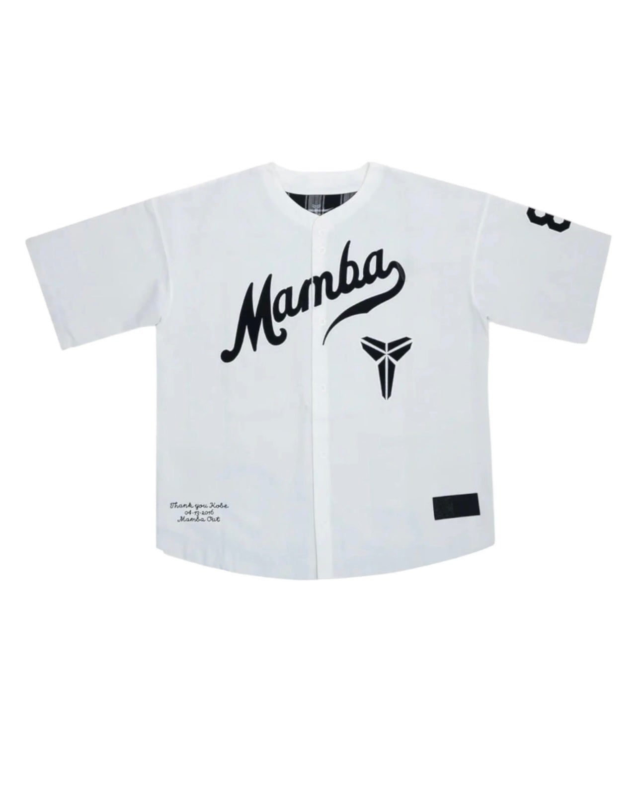 Kobe Bryant Baseball Jersey “White”