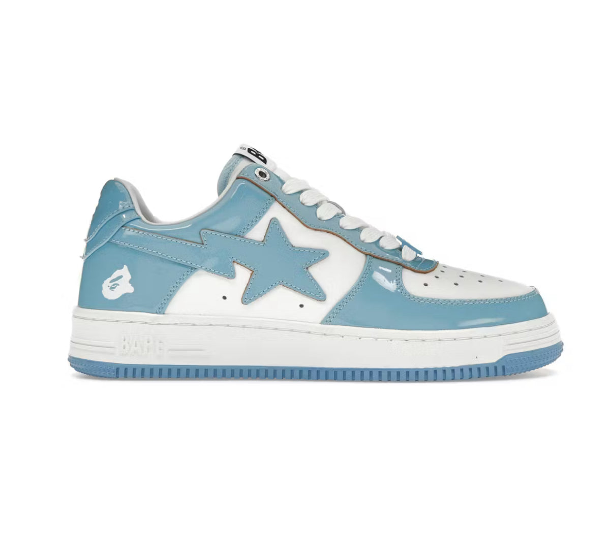 A Bathing Ape Bape Sta “Patent Leather Blue White”