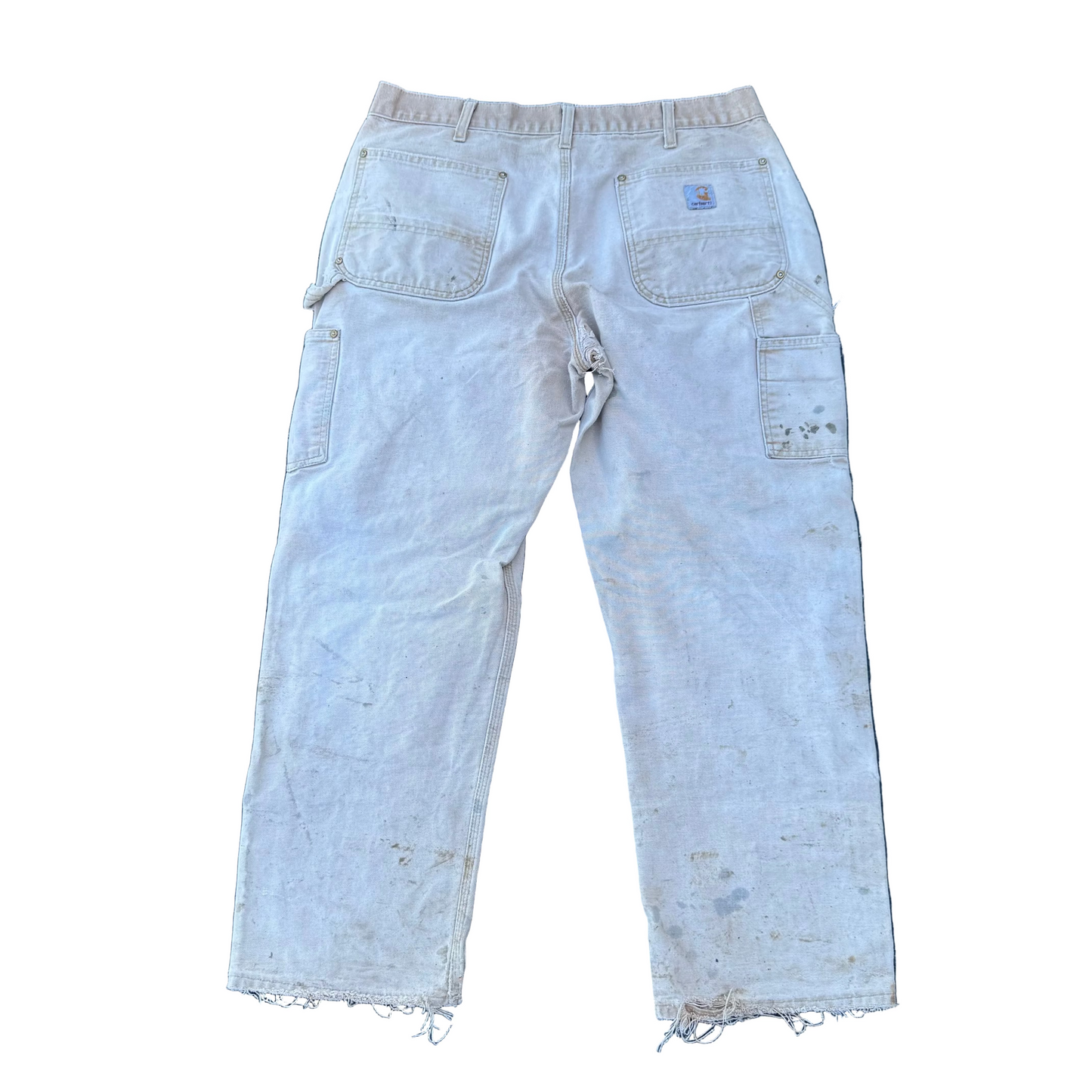 “VINTAGE” Faded Tan Carhartt Double knee Jeans - 36 x 30