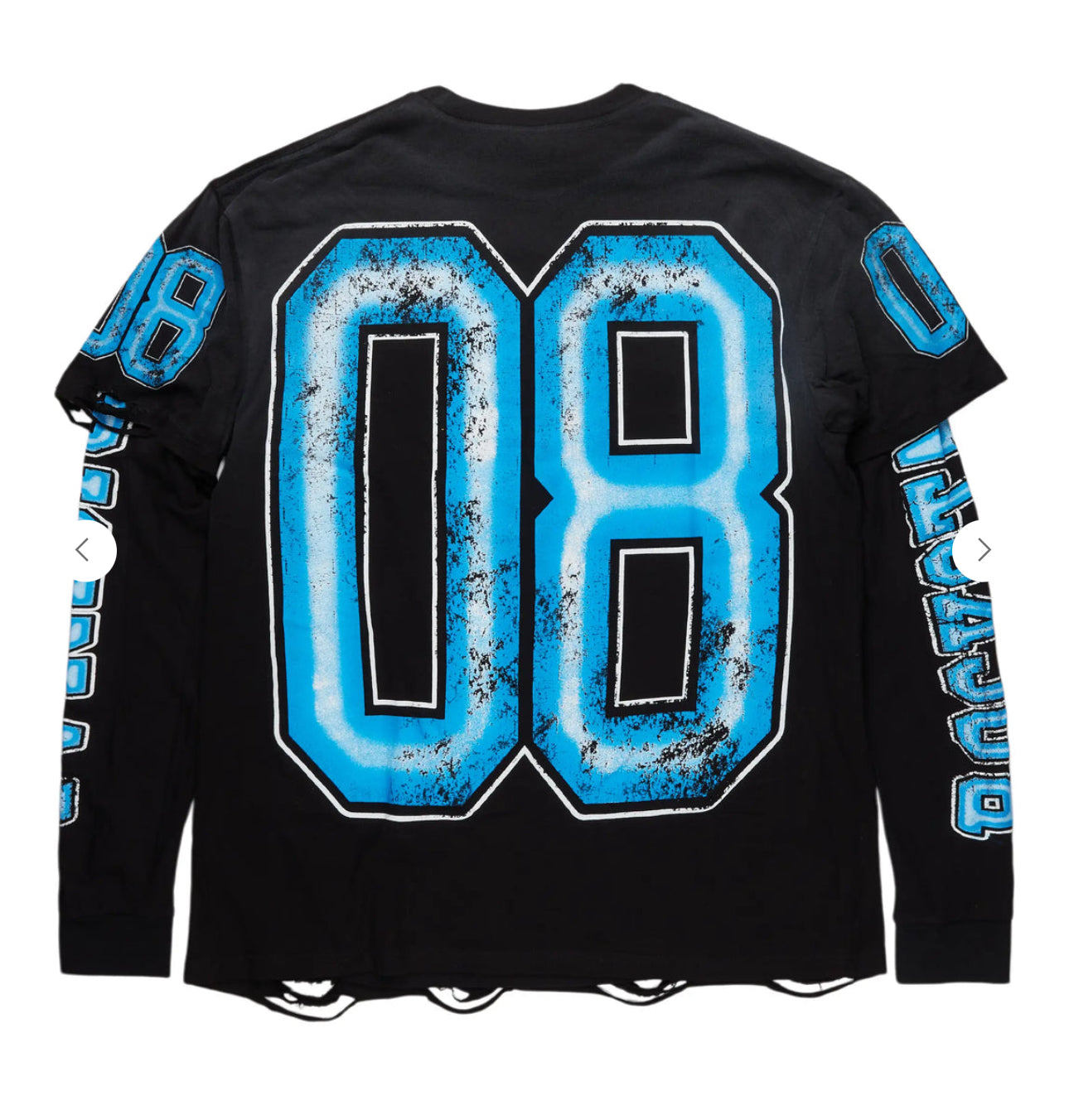 “ROCKSTAR ORIGINAL” Jesus Black/Blue Double Layer Long Sleeve