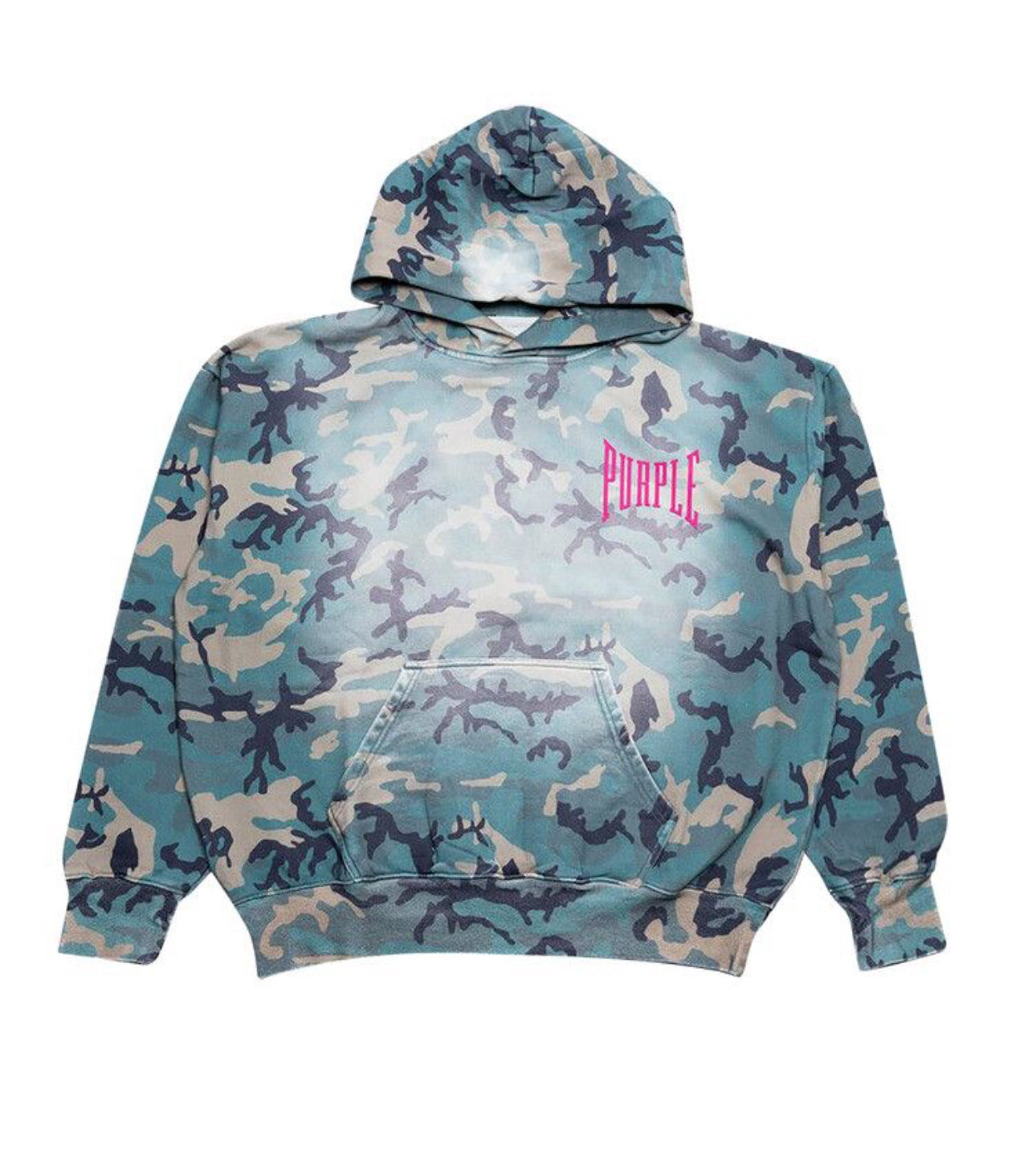 “PURPLE BRAND” Faded Camo Hoodie