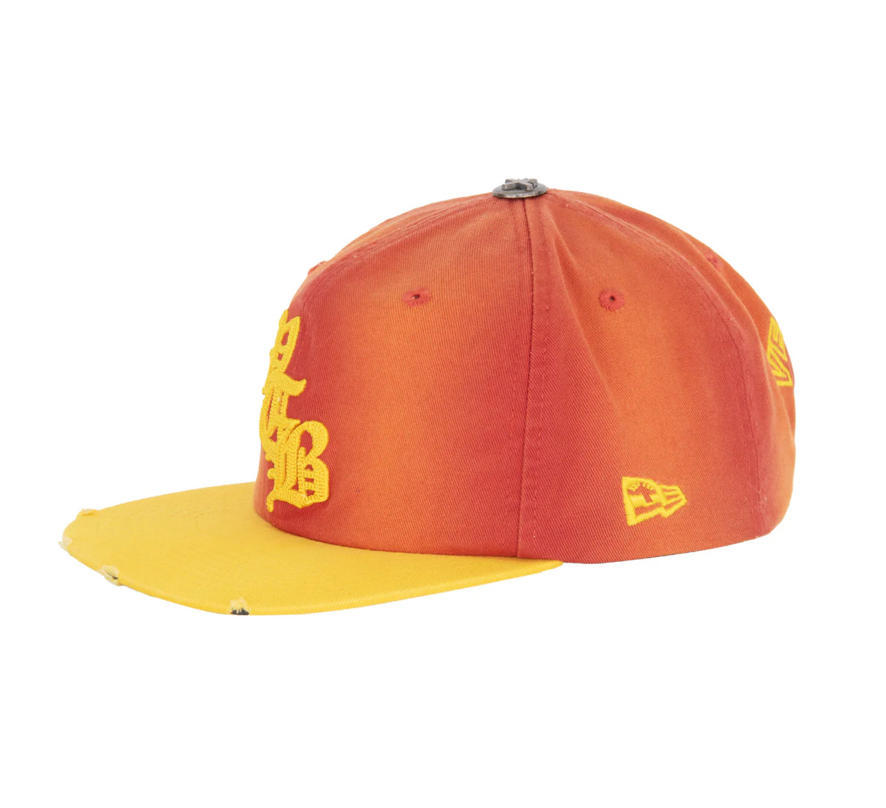“Vertabrae” ORANGE AND YELLOW SNAPBACK