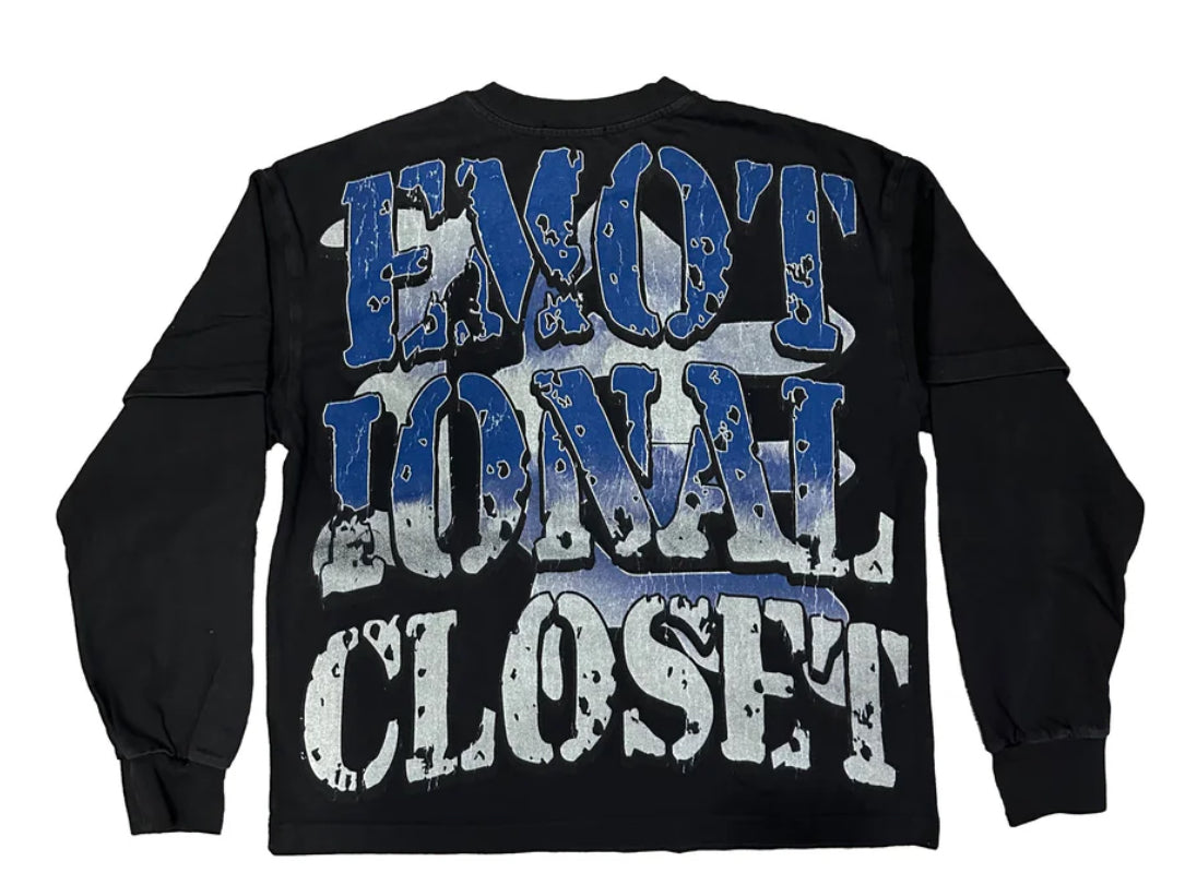 “Mixed Emotions” Black RacerLong Sleeve