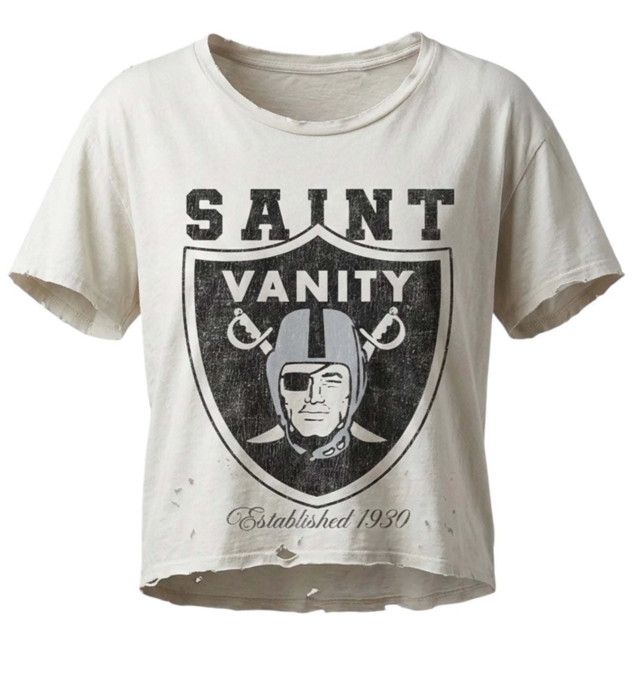 “Saint Vanity” OAKLAND WHITE TEE