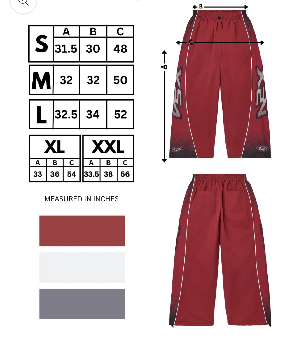 “VALE” RED RUM SWEATS