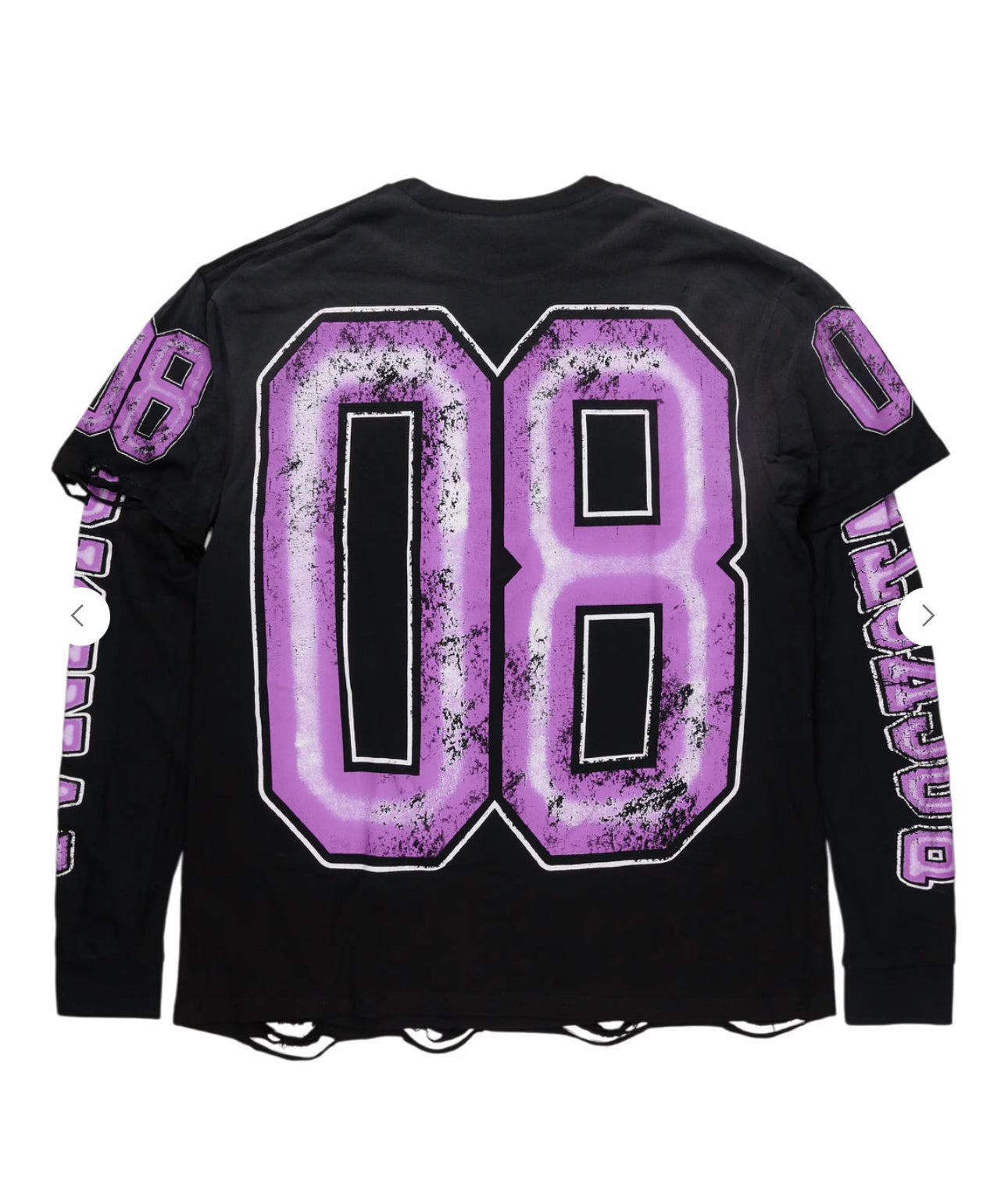 “ROCKSTAR ORIGINAL” Jesus Black/Purple Double Layer Long Sleeve