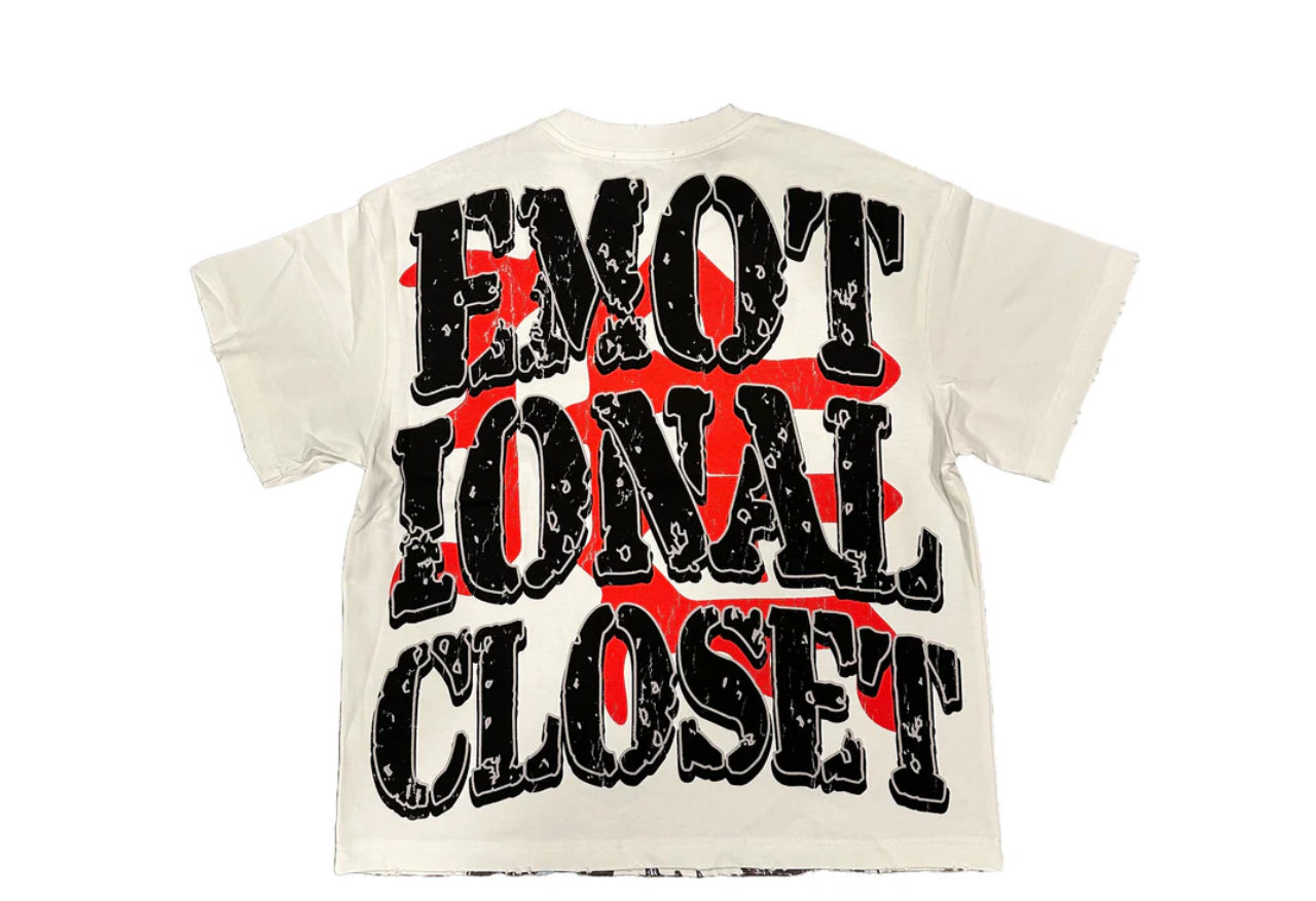 “MIXED EMOTION” White Invasion Tee