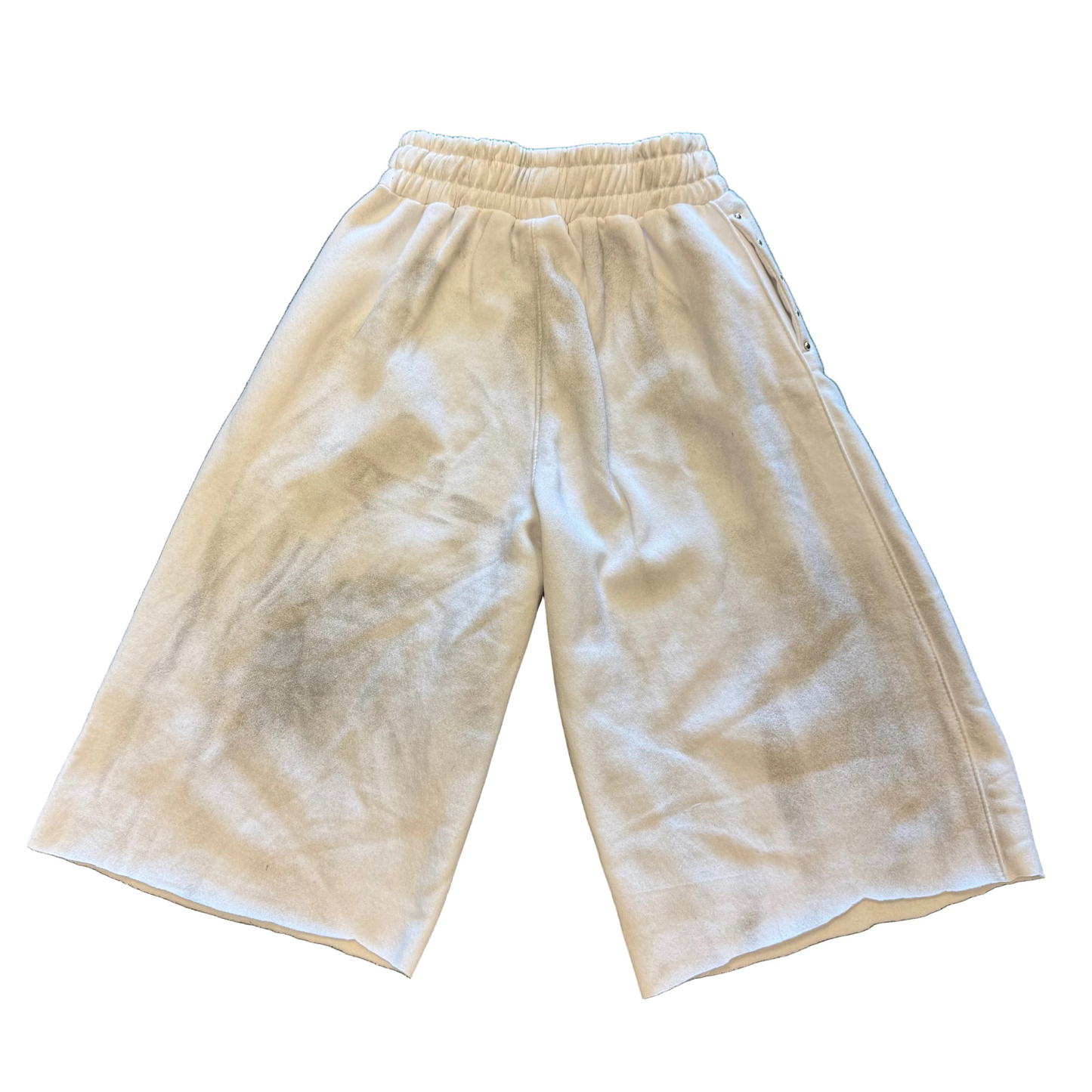 “Merlin” MOTO White Jorts (1 of 1)