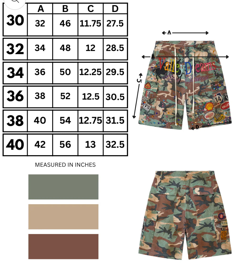 “Vale” DIY CAMO JORTS