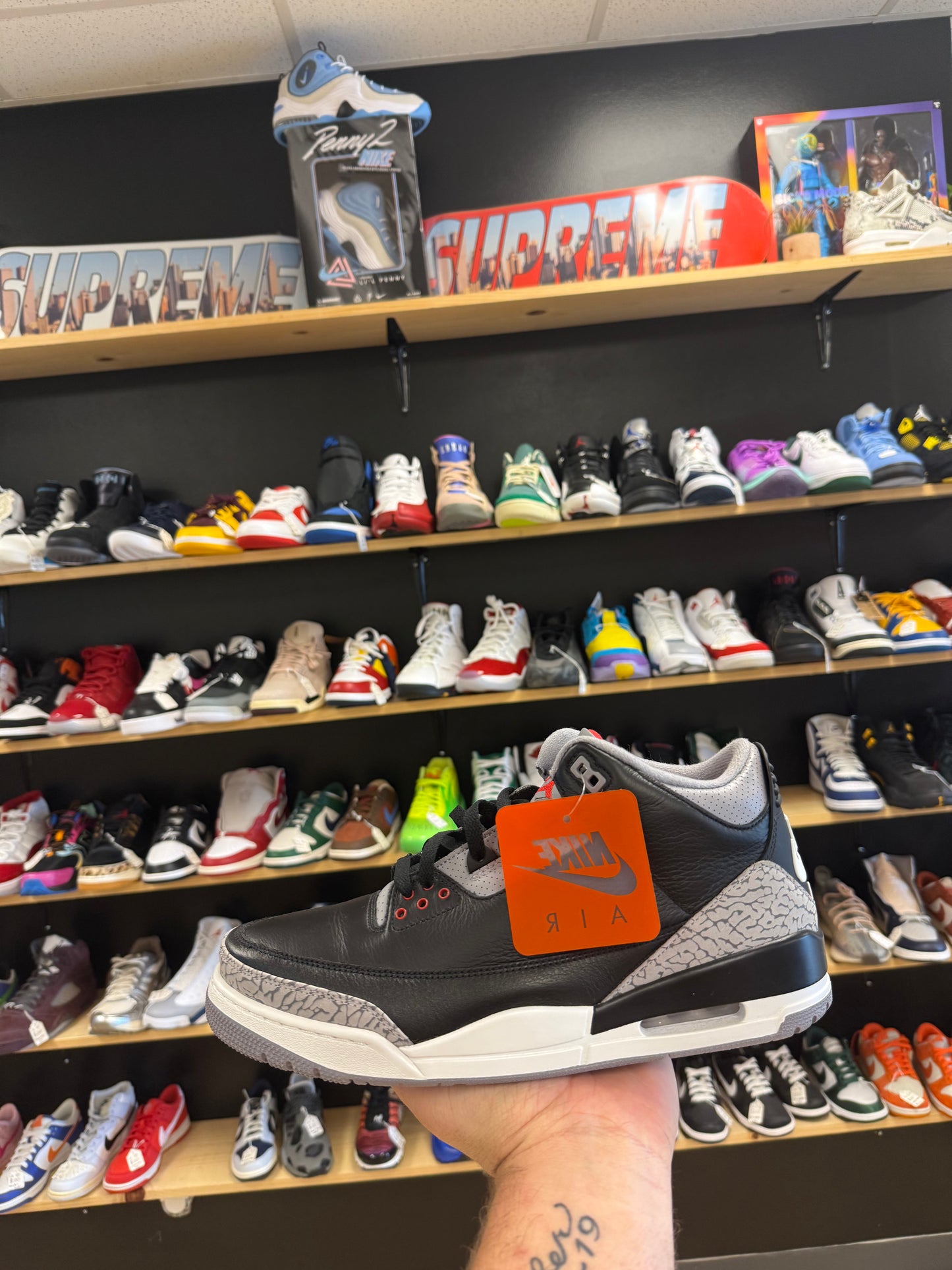 Jordan 3 Retro “Black Cement” 2024 (Sz 12)