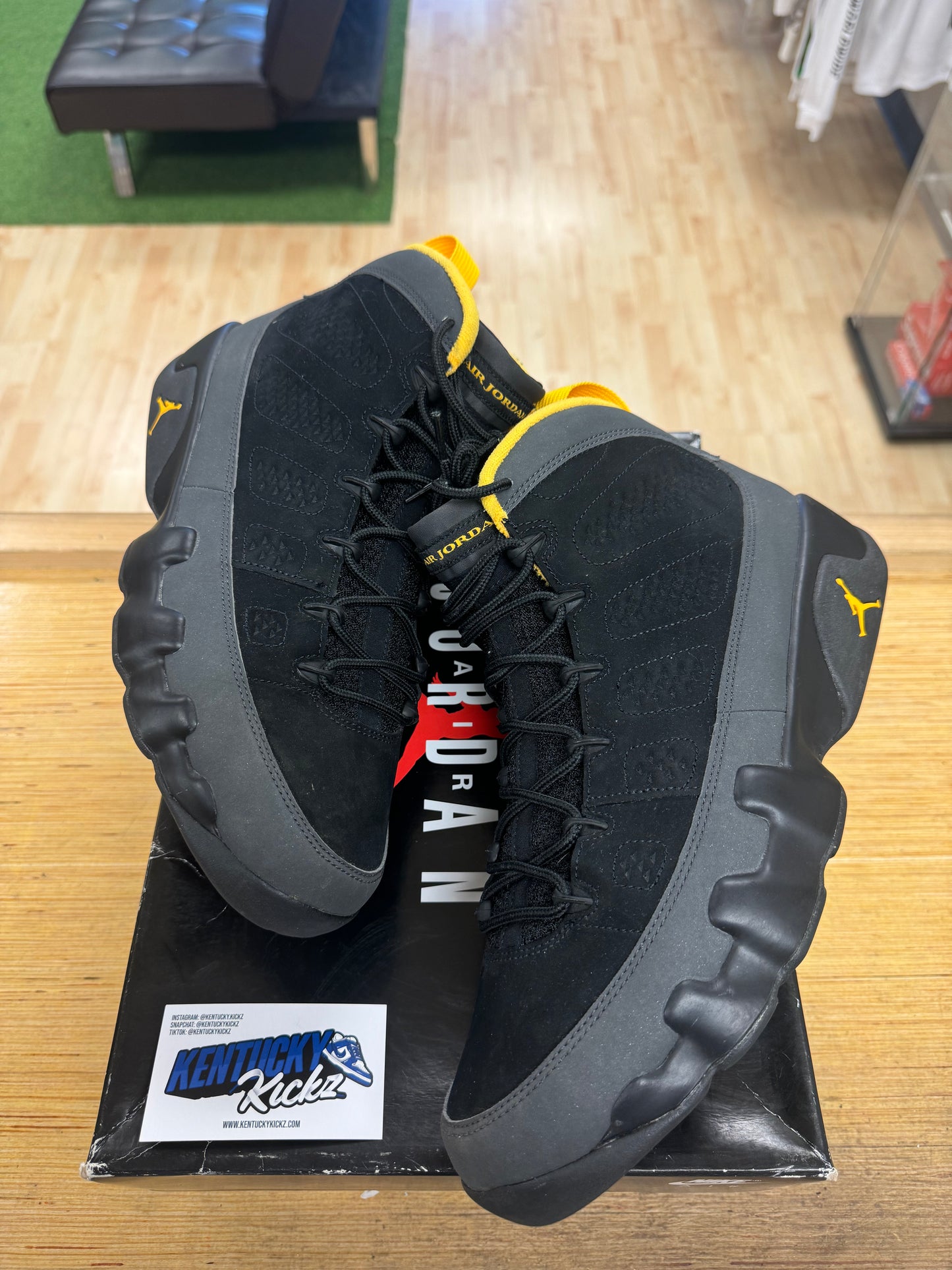 Jordan 9 Retro “Dark Charcoal” (Sz 12)