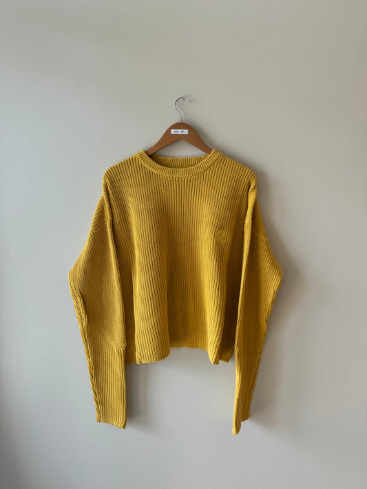 “ELYSIAN” FADED WASHED KNIT (FLAX)