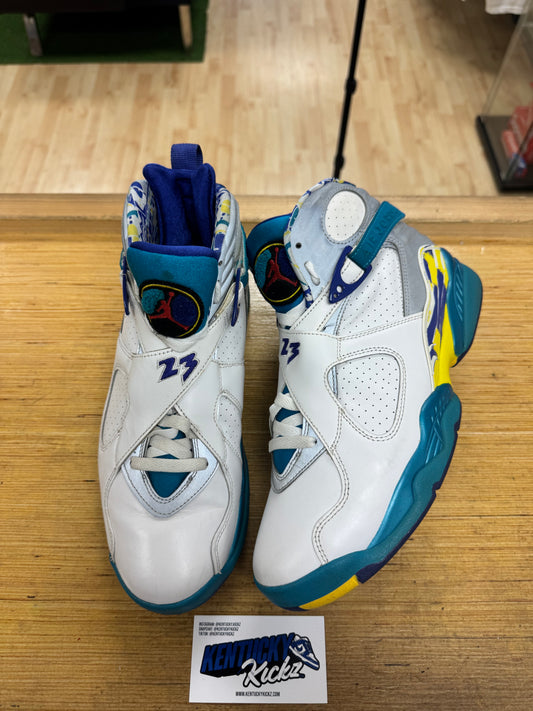 Jordan 8 Retro “White Aqua” (Sz 11W / 9.5 Men)