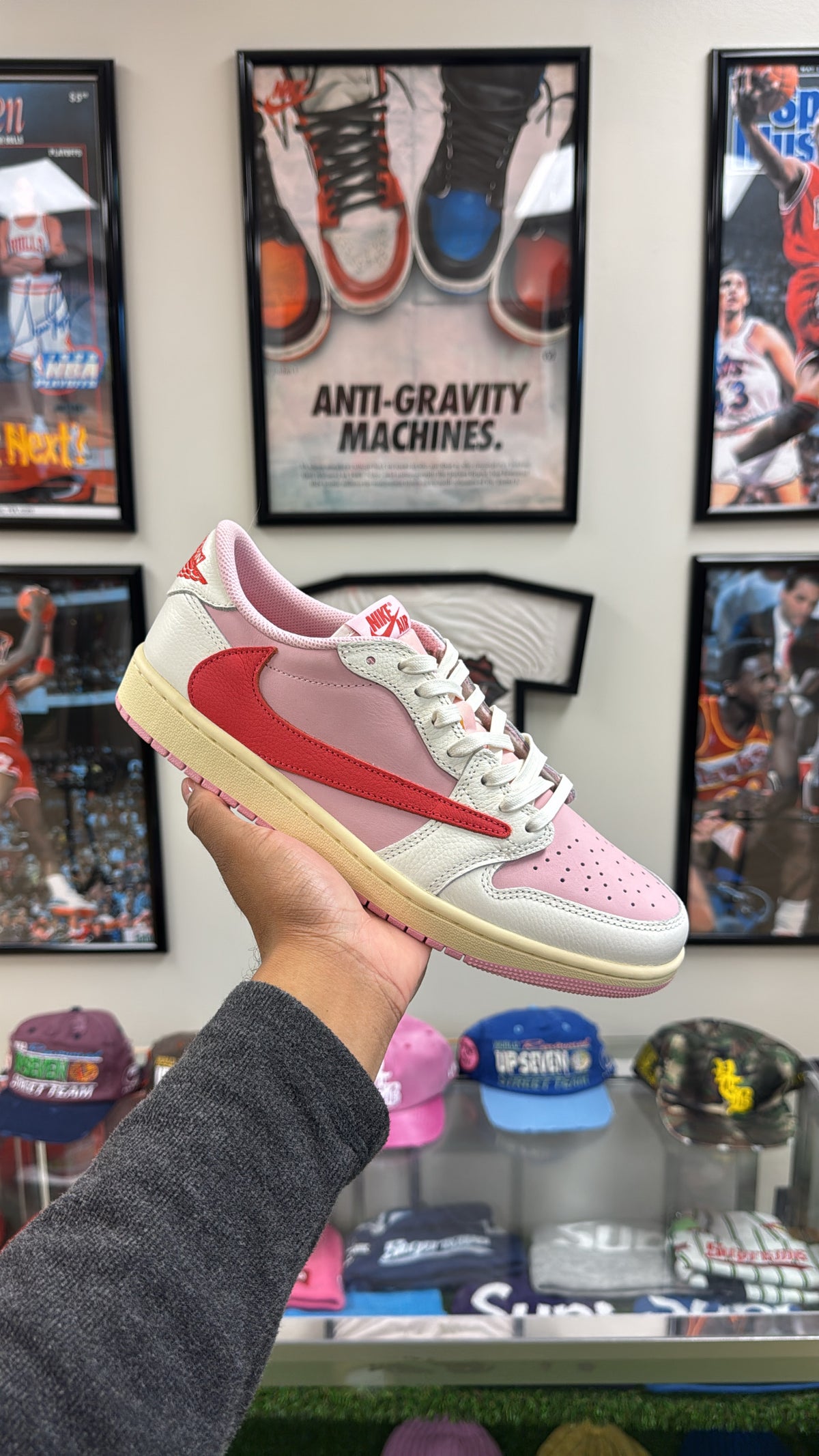 Jordan 1 Retro Low OG SP “Travis Scott Sail Tropical Pink” (Sz 10)