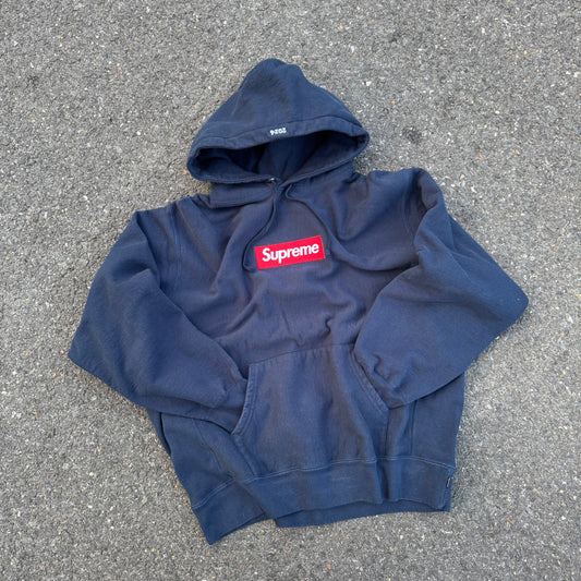 Supreme Box Logo Hooded Sweatshirt “Navy” (FW24)