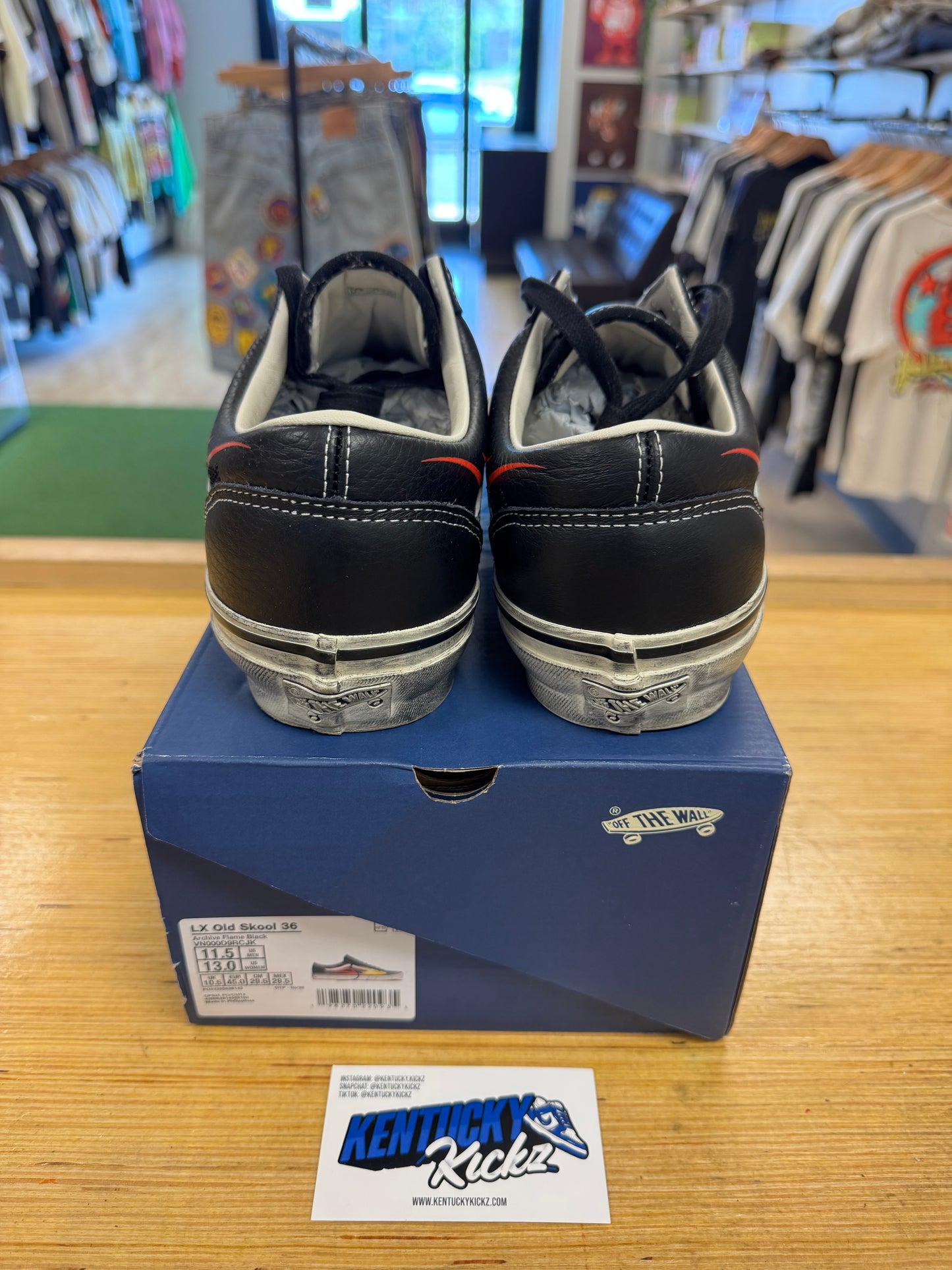 Vans LX Old Skool “Archive Flame Black” (Sz 11.5)
