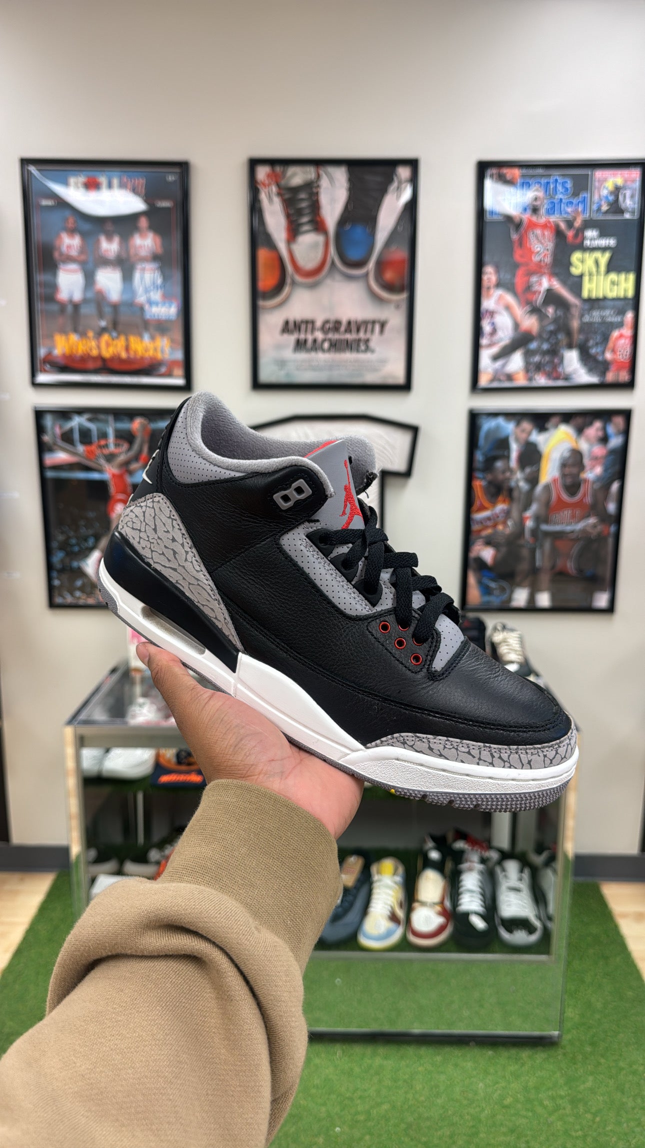 Jordan 3 Retro “Black Cement” (Sz 9.5)
