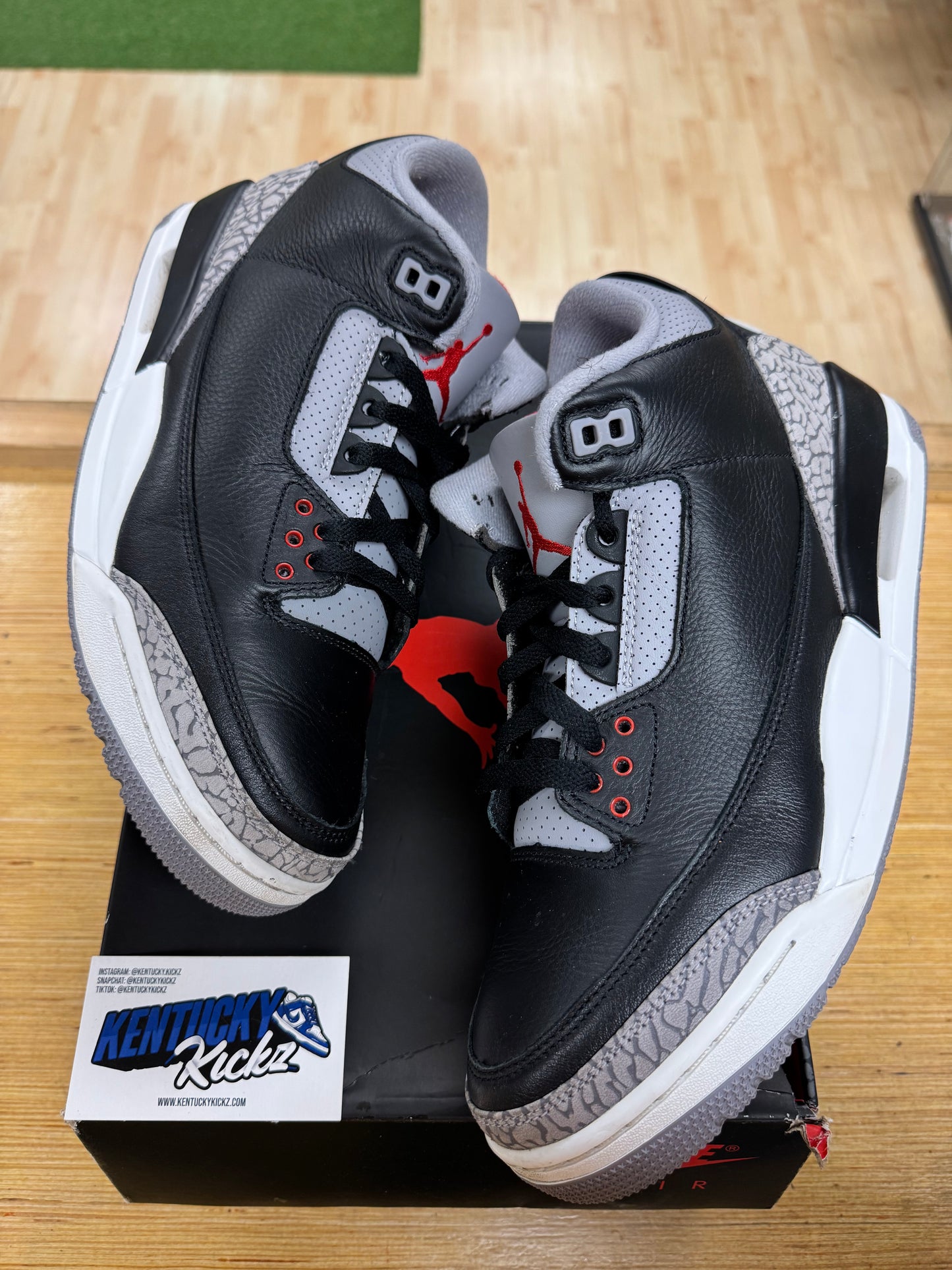Jordan 3 Retro “Black Cement” 2024 (Sz 10)
