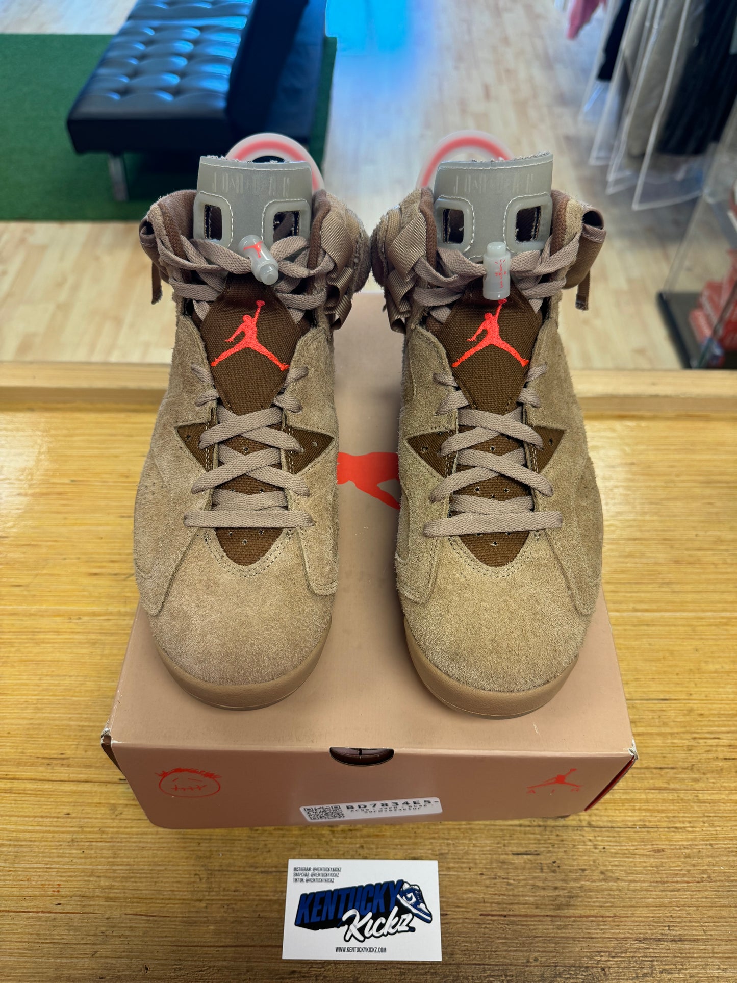 Jordan 6 Retro “Travis Scott British Khaki” (Sz 10)