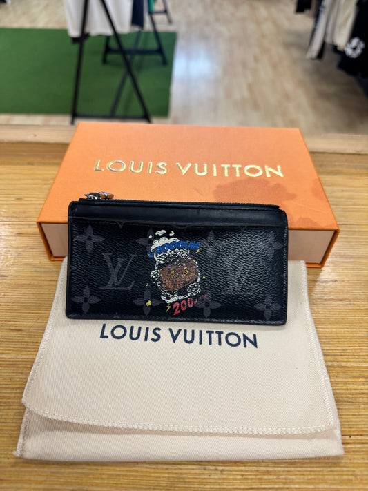 Louis Vuitton Coin Card Holder “Monogram Eclipse Black”