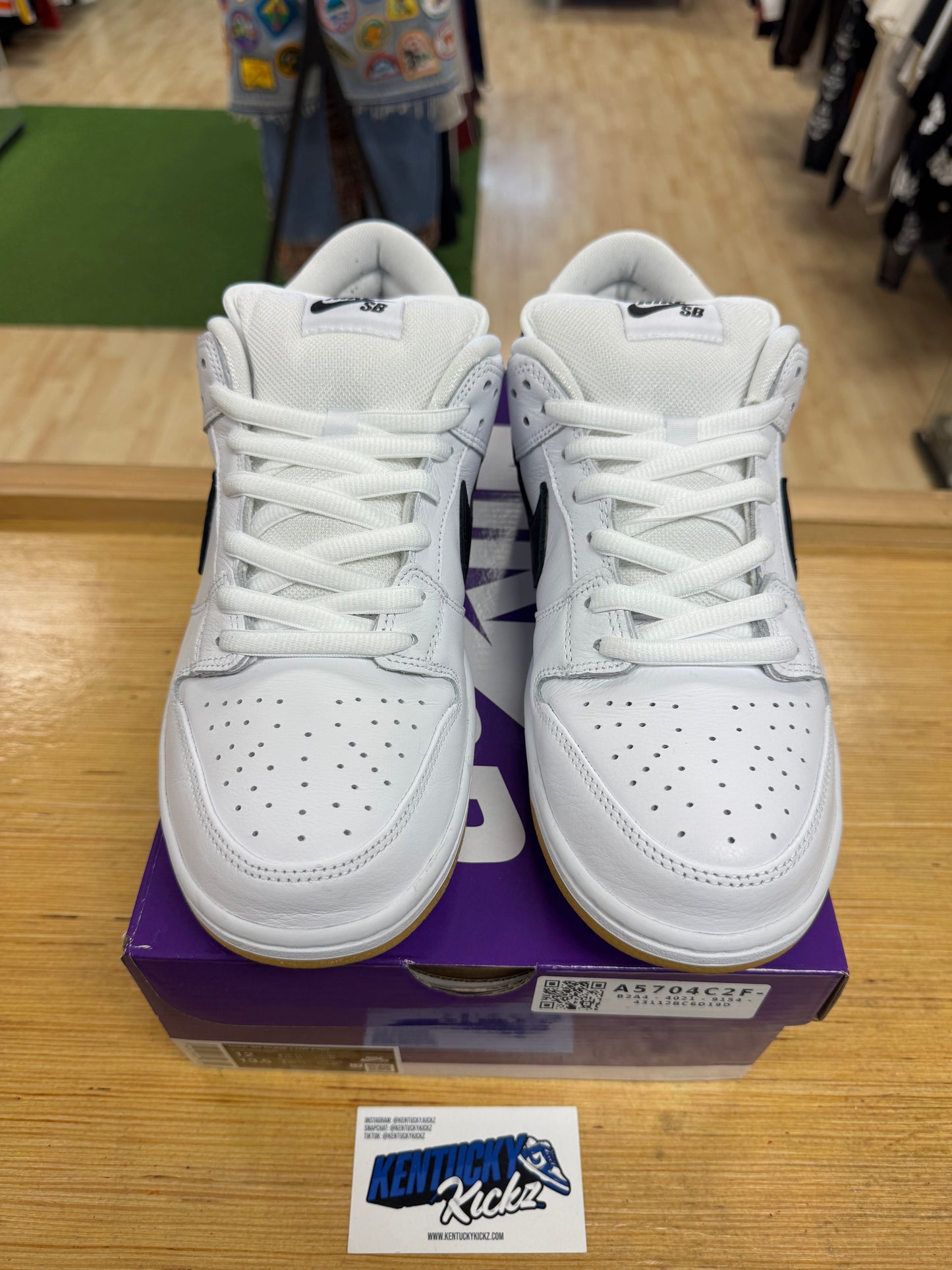 SB Dunk Low Pro “White Gum” (Sz 12)