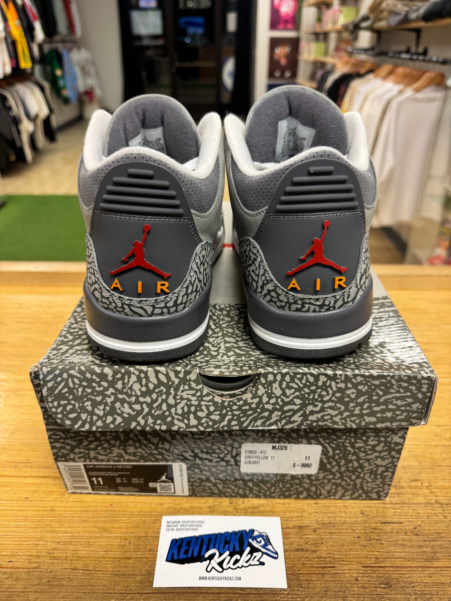Jordan 3 Retro “Cool Grey” (Sz 11)