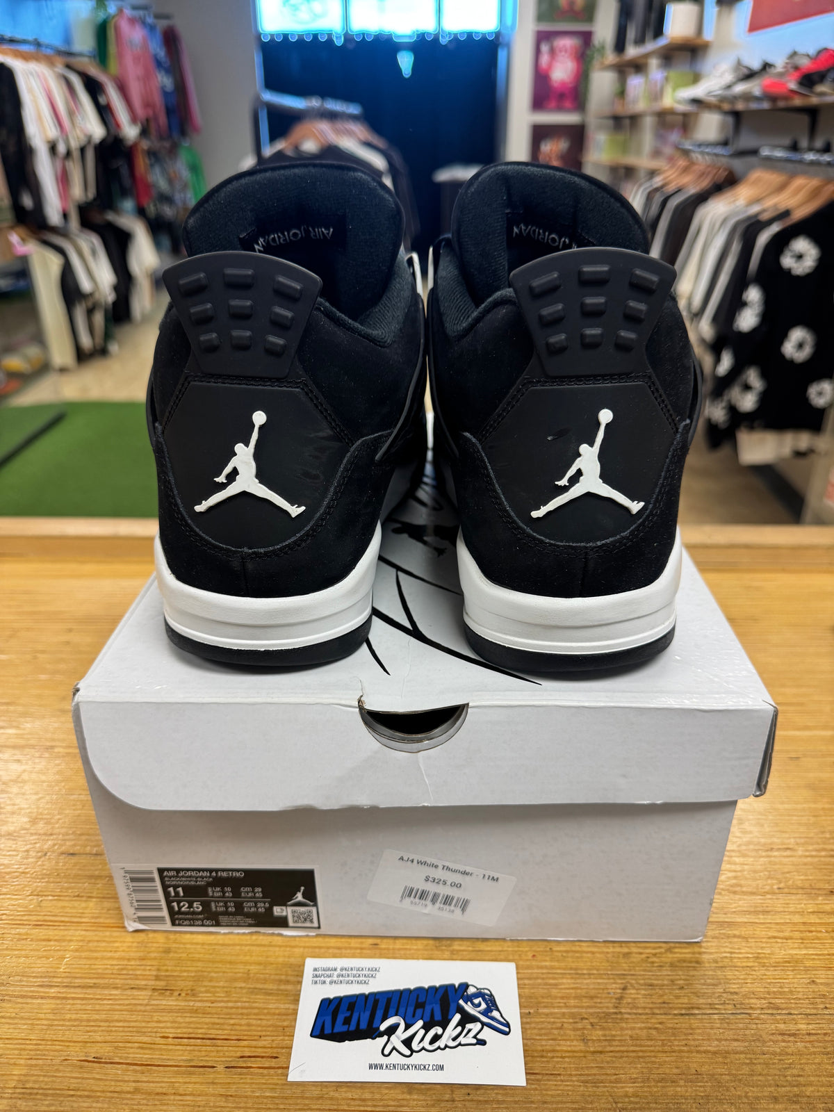 Jordan 4 Retro “White Thunder” (Sz 12)