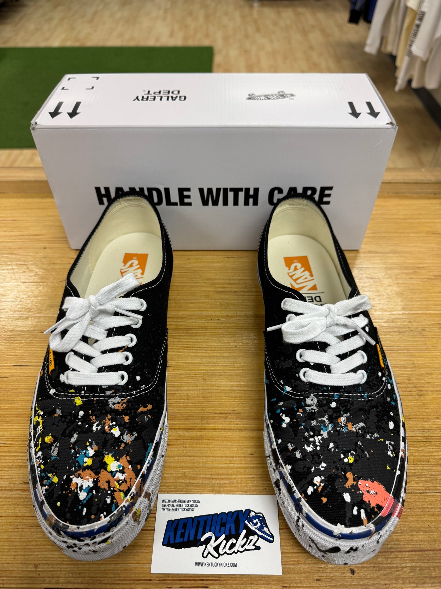 Vans Authentic Reissue 44 “Gallery Dept. Art That Kills Black” (Sz 12)