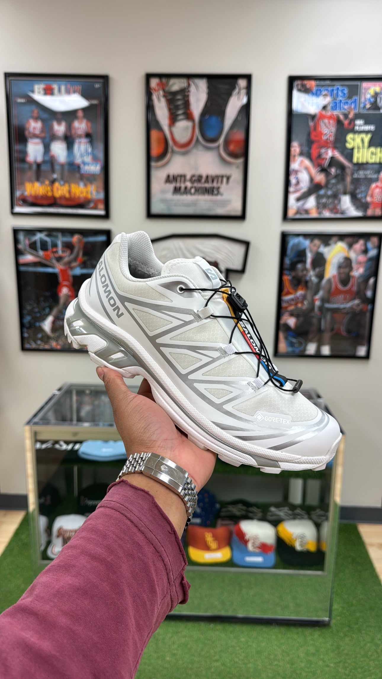 Salomon XT-6 “White/Ftw Silver” (Sz 9)