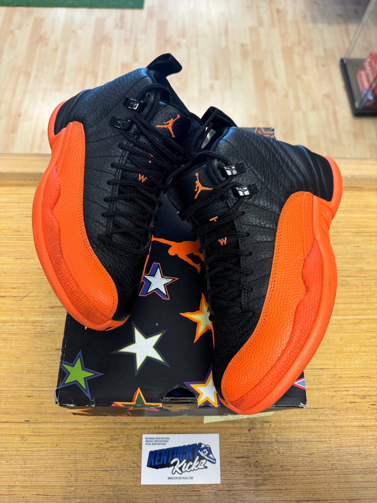 Jordan 12 Retro “WNBA All-Star Brilliant Orange” (Sz 6W) (USED)