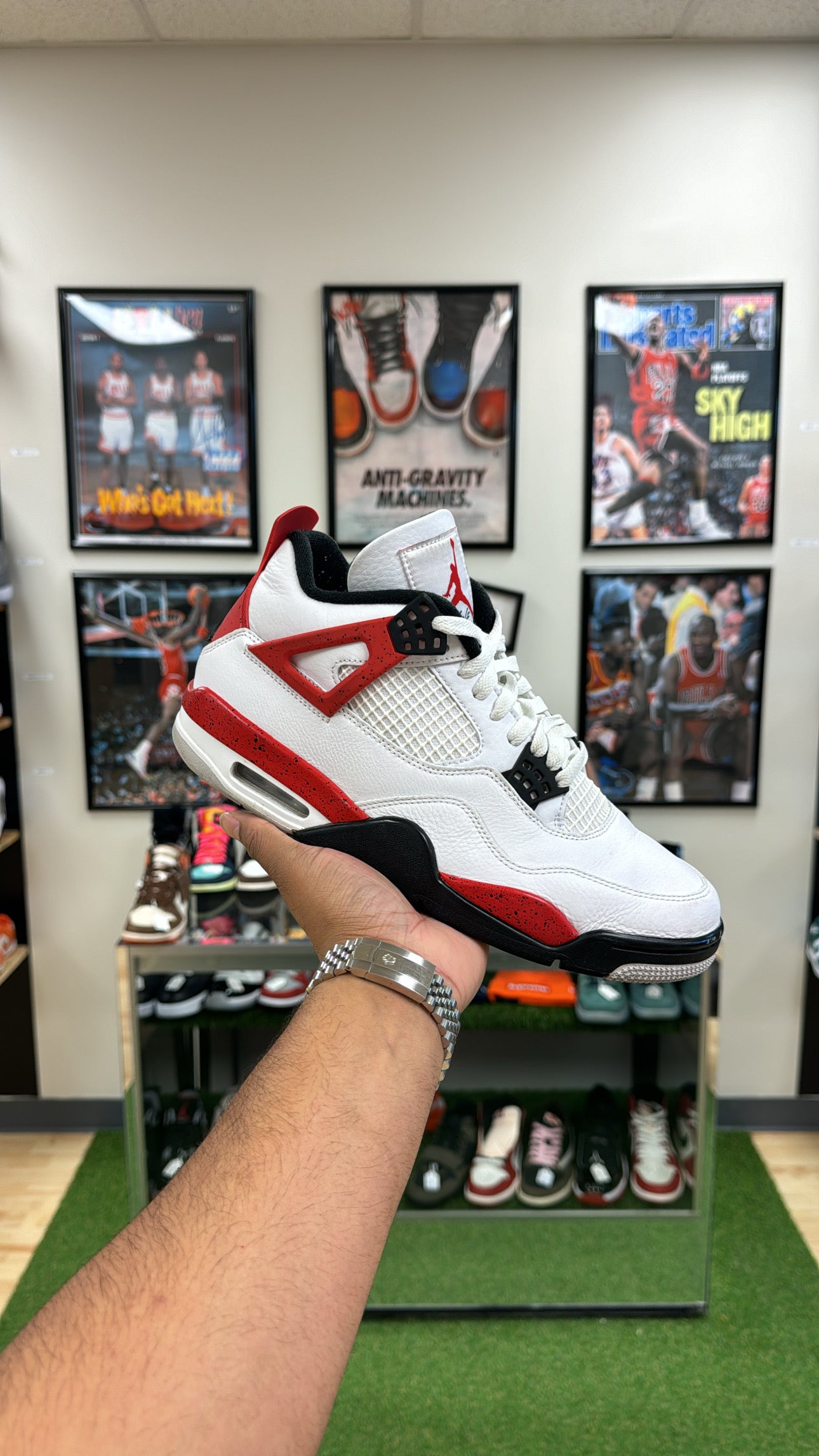 Jordan 4 Retro “Red Cement” (Sz 9.5)