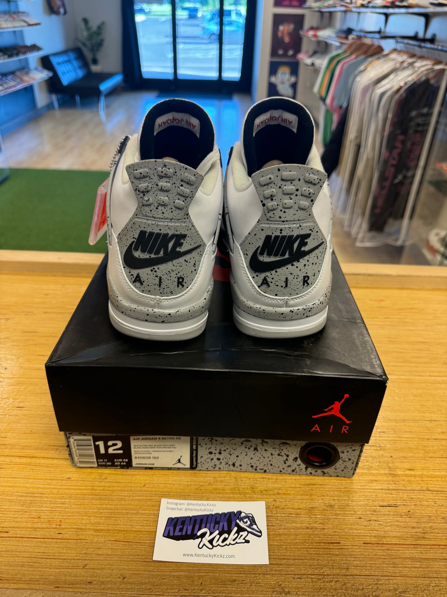 Jordan 4 Retro “White Cement” (Sz 12) (USED 1x)