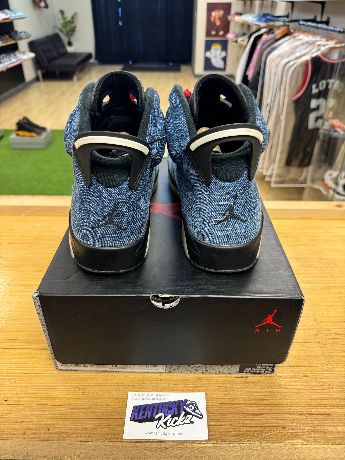 Jordan 6 Retro “Washed Denim” (Sz 13) (USED 1x)