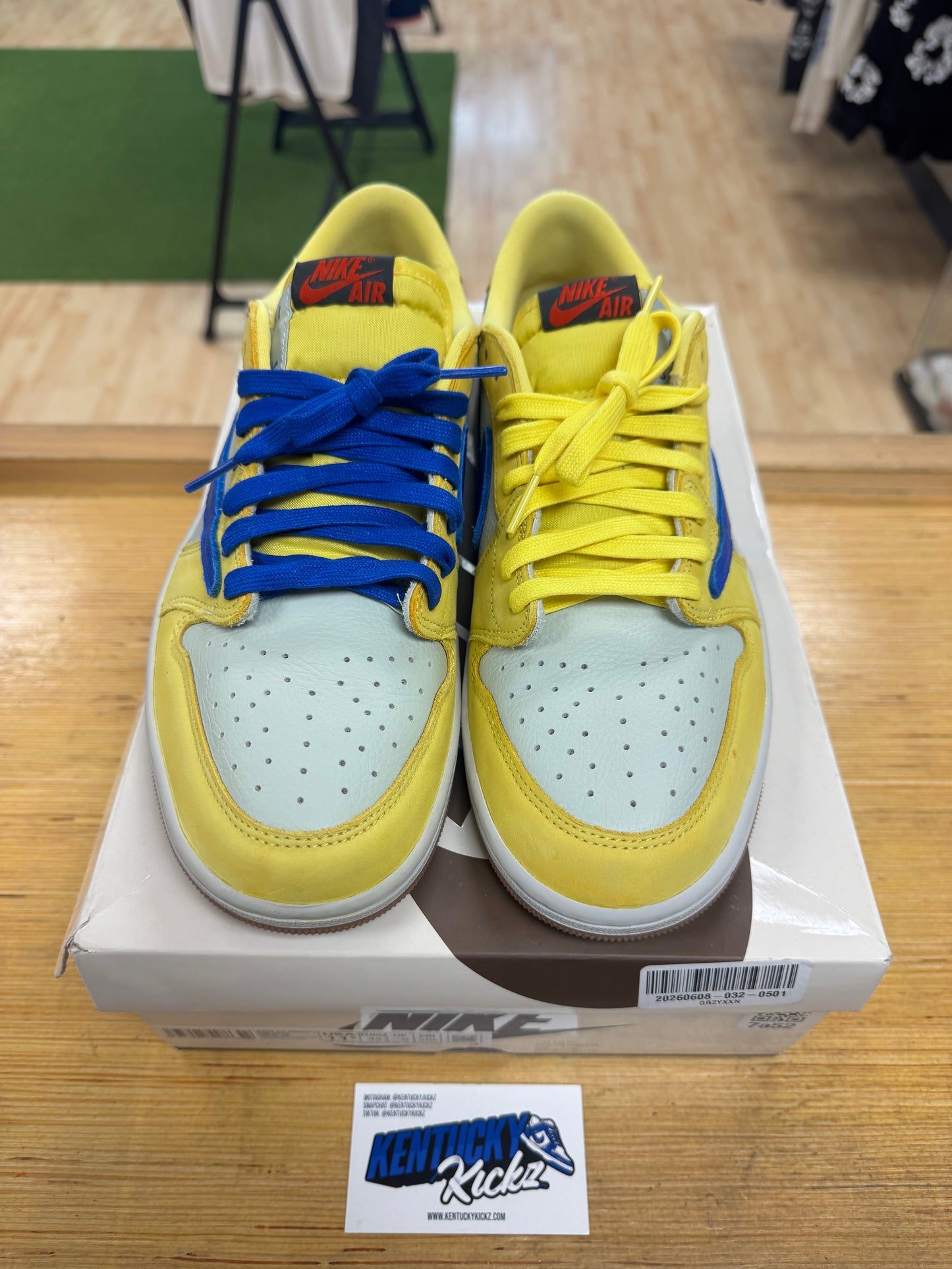 Jordan 1 Retro Low OG SP “Travis Scott Canary” (Sz 11.5W /10 Men)