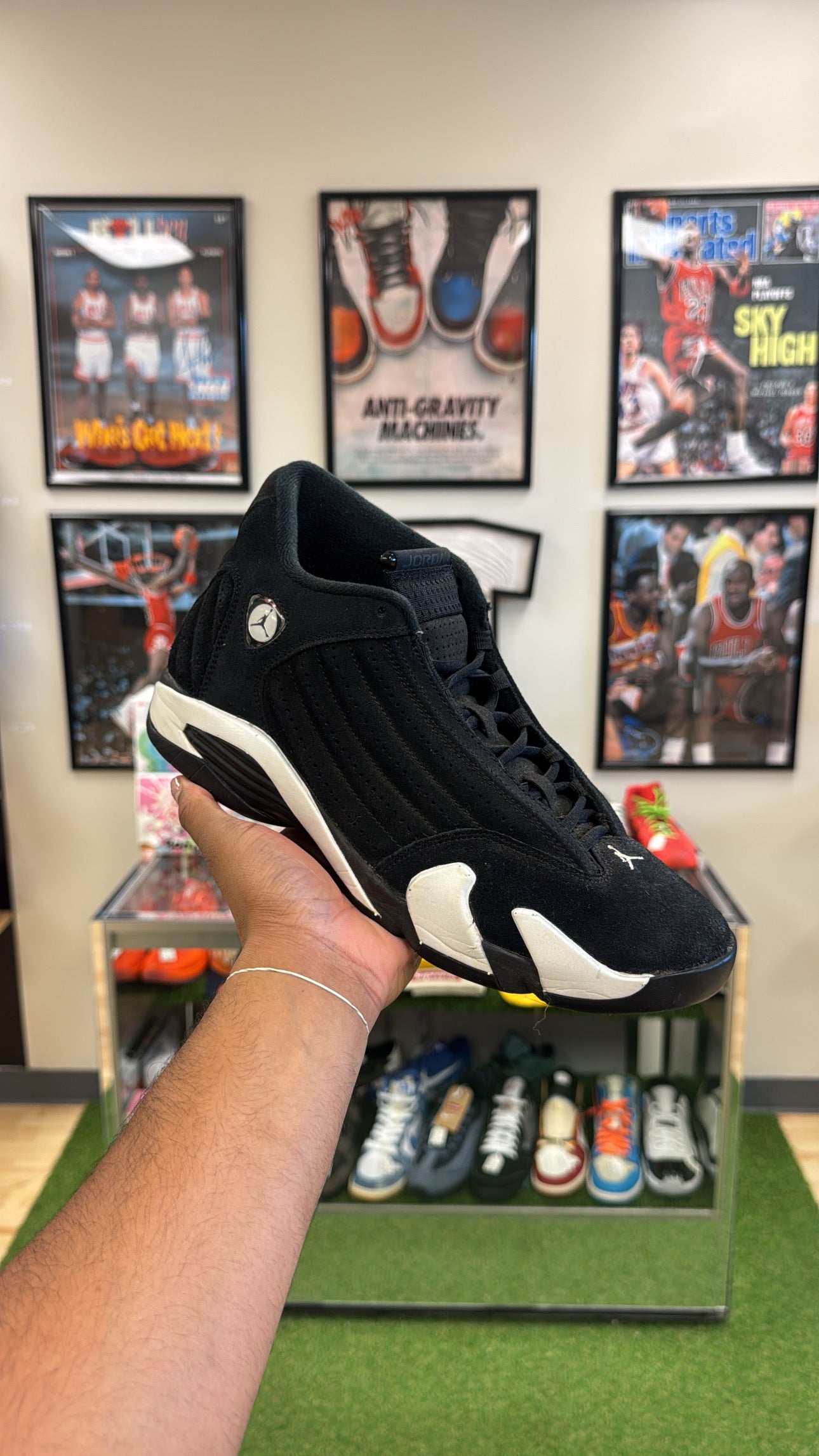 Jordan 14 Retro “Black White” (Sz 10.5)